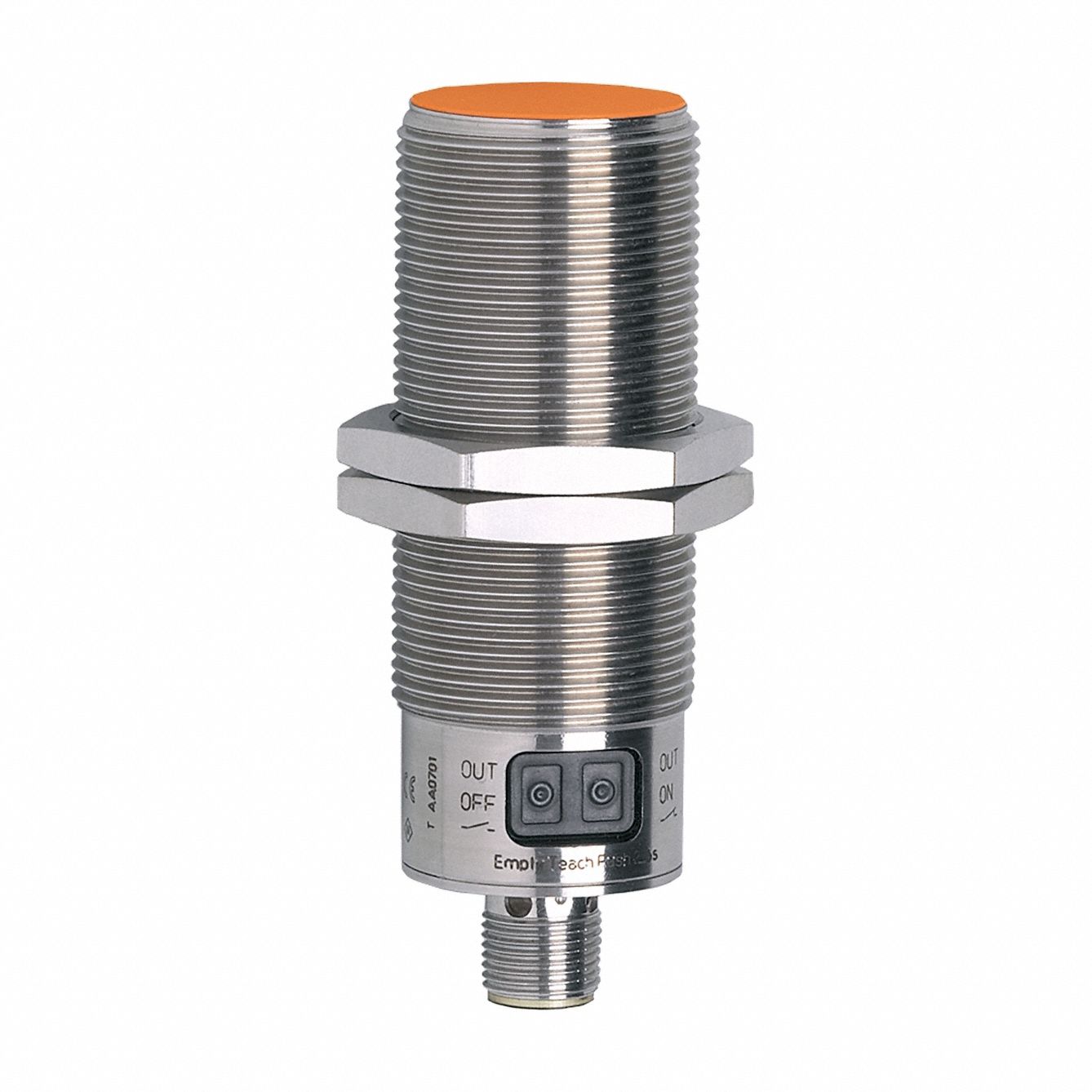 Capacitive Cylindrical Proximity Sensor: 30 mm Dia., Built-in Connector, 3 Wires, 3 - Pin M12