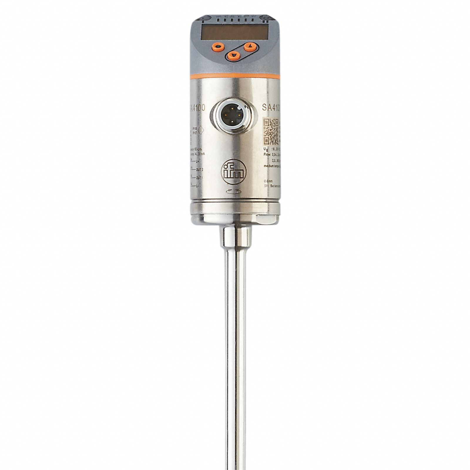 Thermal Flowmeter: 8 mm Connection Size, Clamp, 50 bar Op Pressure - Max, Stainless Steel, COM2