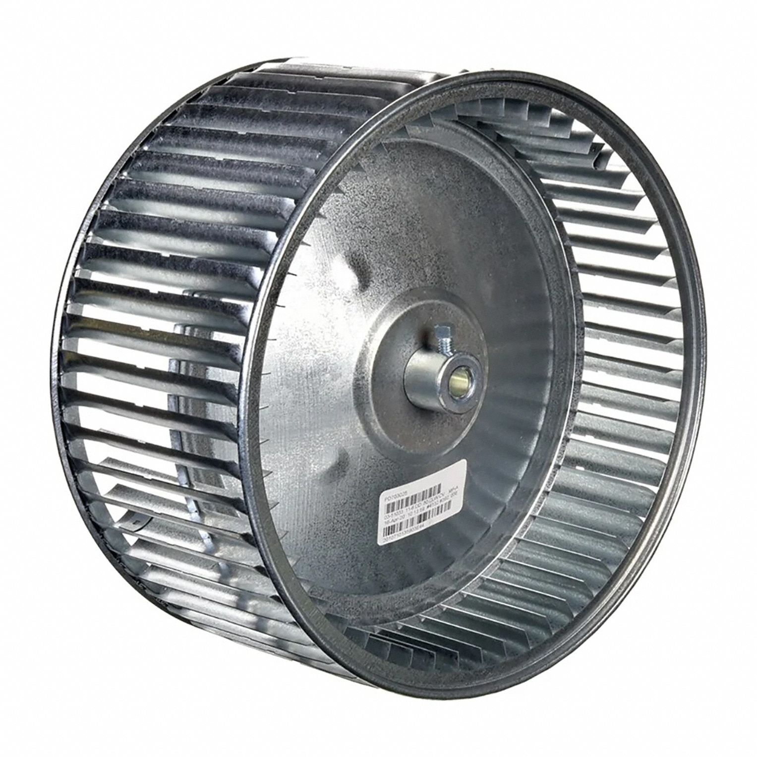 Blower Wheel: Forward-Curved, 11 15/16 in Dia, 10 11/16 in W, CW Hub End, Aluminum/Steel Wheel