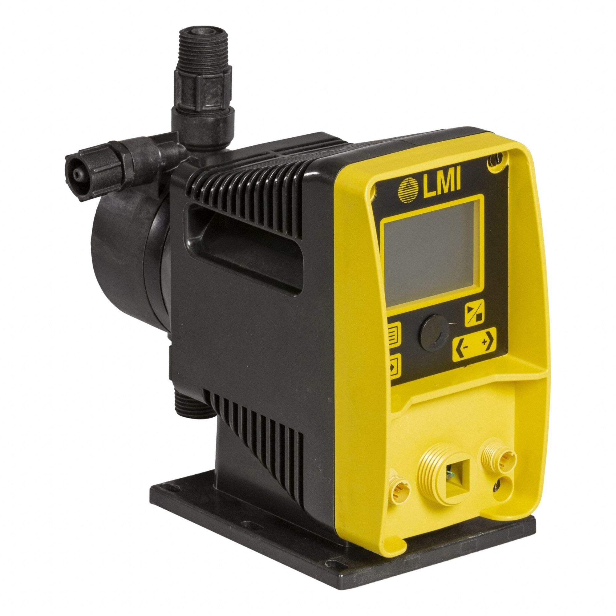 Chemical Metering Pump: Solenoid, 115/230V AC, 316 SS Head, PTFE Diaphragm, 200:1, 316 SS