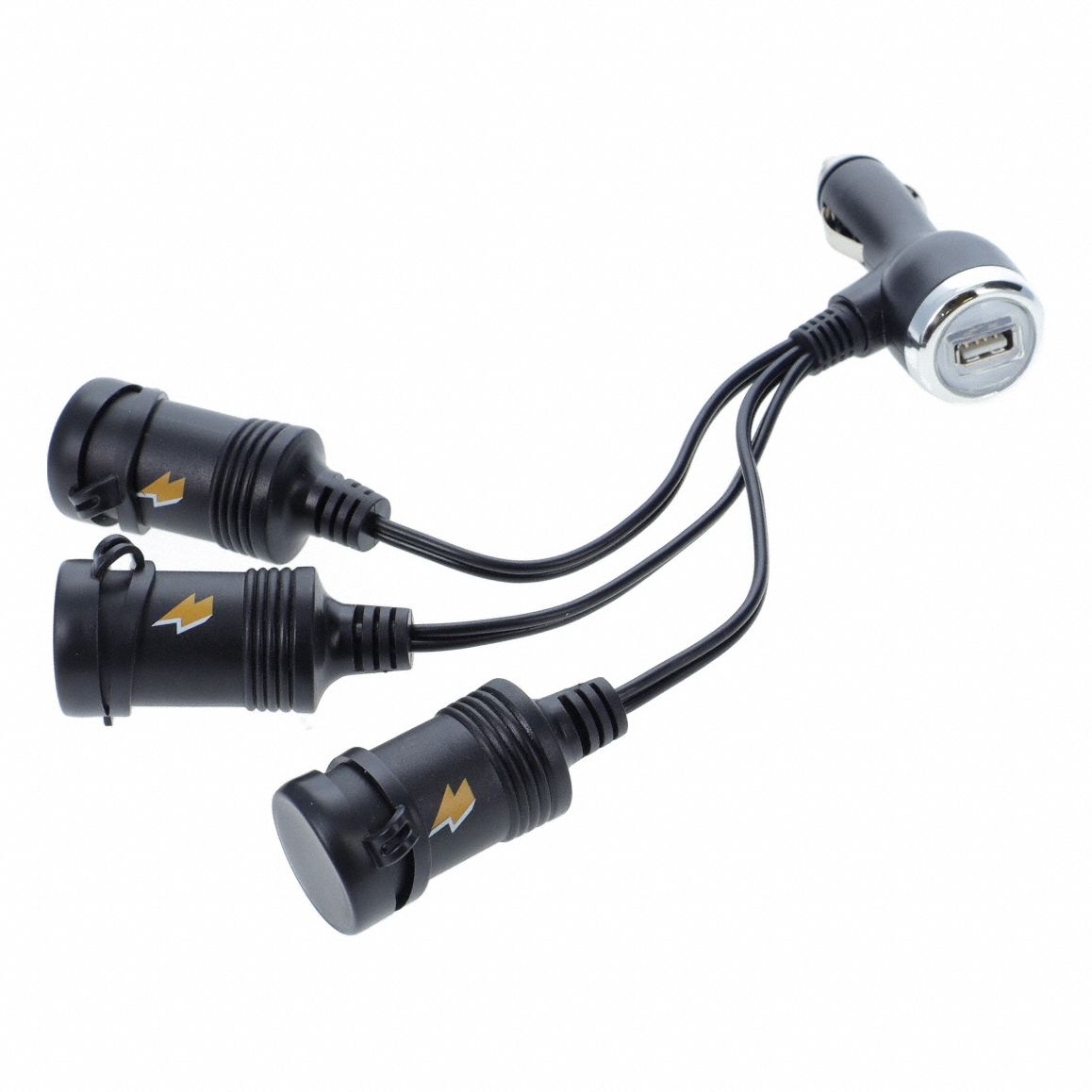 Adapter 3-Way 12 V DC w/ USB Port