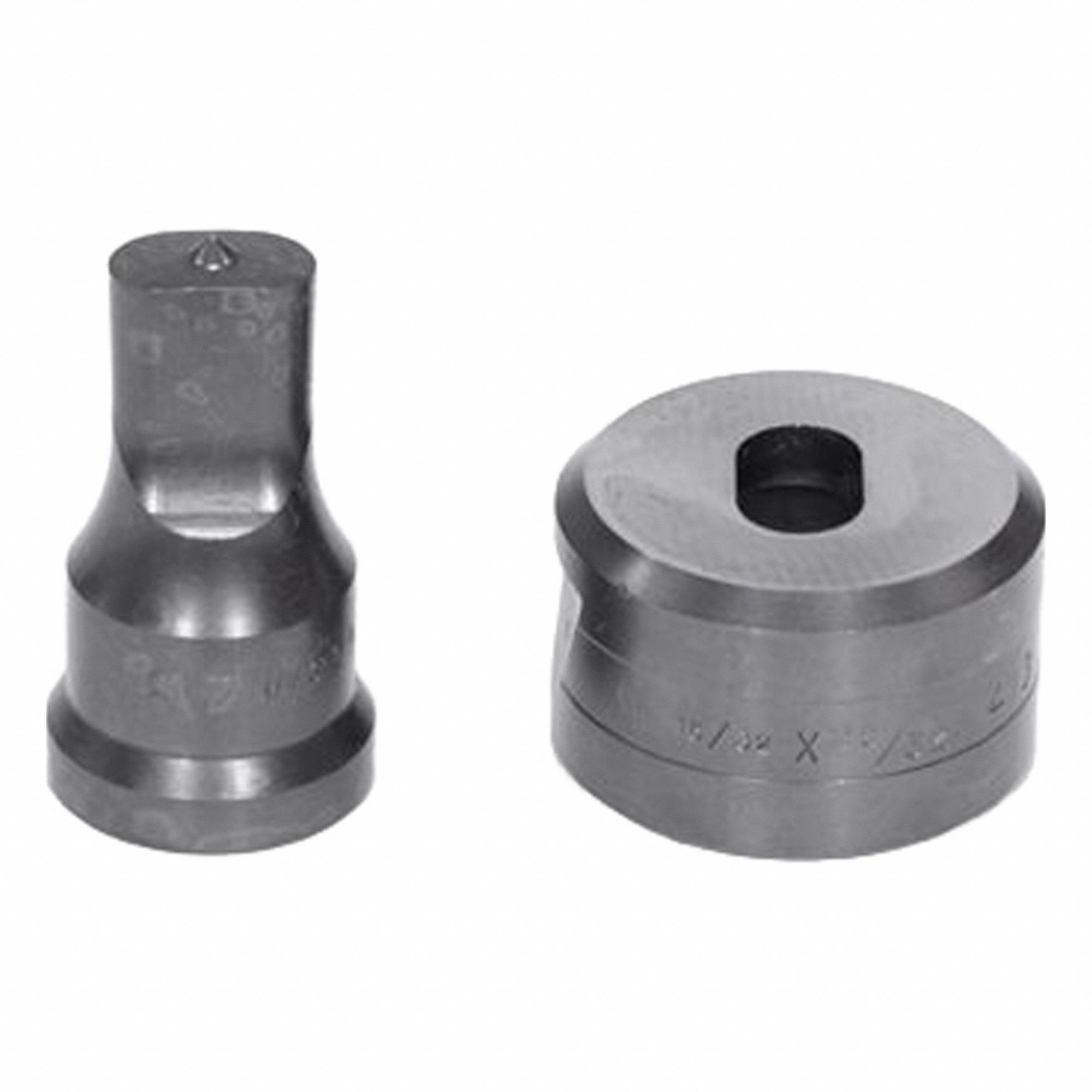 EDWARDS Oblong Punch & Die Set: Edwards, 55 ton_65 ton_100 ton_120 ton Compatible Ironworker Size (MPN ED9-PDOB7/16X3/4). Key specifications — attr67451: IW55 , IW65 , IW100, IW120; attr67489: Oblong; attr67463: 7/16X3/4 in; attr67447: ED9-PDOB7/16X3/4; attr67456: Edwards; attr67443: EDWARDS; attr67472: 7/16X3/4 in Oblong Punch & Die Set.