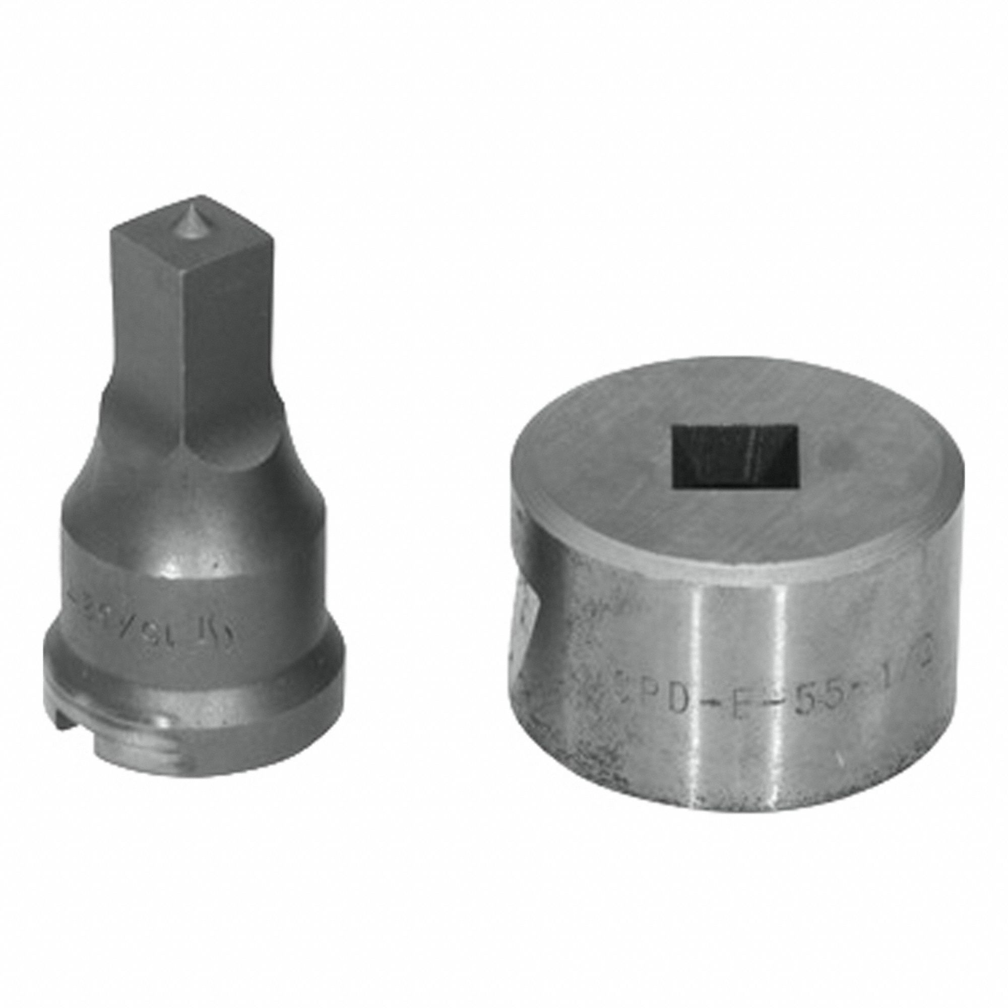 EDWARDS Square Punch & Die Set: Edwards, 55 ton_65 ton_100 ton_120 ton Compatible Ironworker Size (MPN ED9-PDSQ15/32). Key specifications — attr67451: IW55 , IW65 , IW100, IW120; attr67489: Square; attr67463: 15/32 in; attr67447: ED9-PDSQ15/32; attr67456: Edwards; attr67443: EDWARDS; attr67472: 15/32 in Square Punch & Die Set.