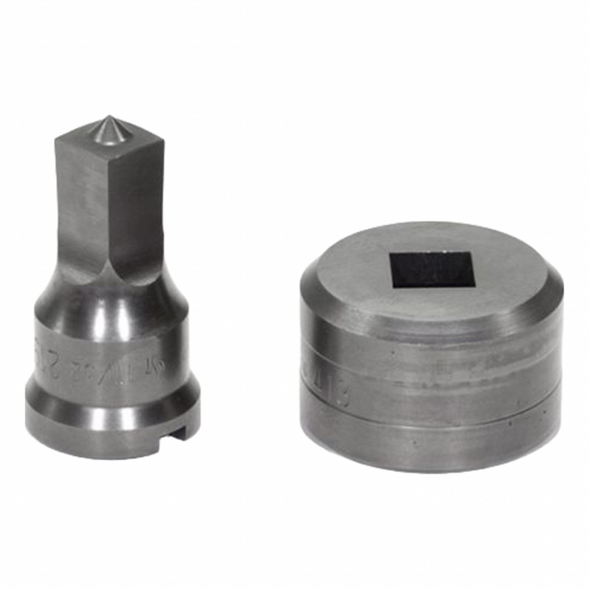 EDWARDS Square Punch & Die Set: Edwards, 55 ton_65 ton_100 ton_120 ton Compatible Ironworker Size (MPN ED9-PDSQ17/32). Key specifications — attr67451: IW55 , IW65 , IW100, IW120; attr67489: Square; attr67463: 17/32 in; attr67447: ED9-PDSQ17/32; attr67456: Edwards; attr67443: EDWARDS; attr67472: 17/32 in Square Punch & Die Set.