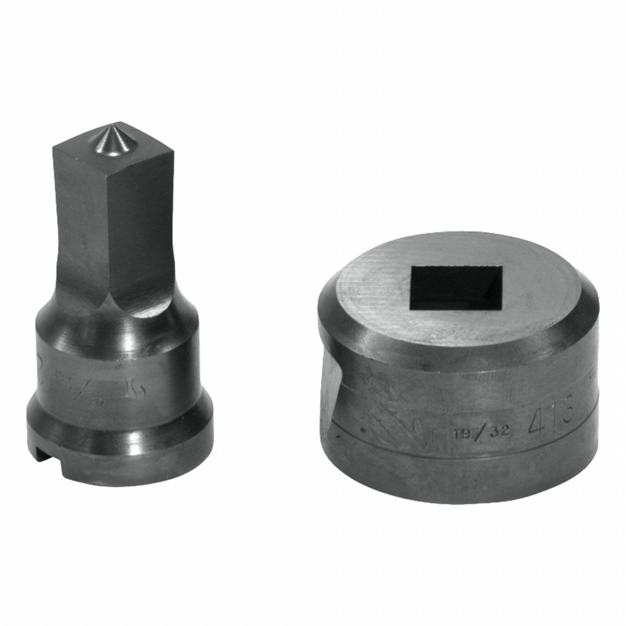 EDWARDS Square Punch & Die Set: Edwards, 55 ton_65 ton_100 ton_120 ton Compatible Ironworker Size (MPN ED9-PDSQ9/16). Key specifications — attr67451: IW55 , IW65 , IW100, IW120; attr67489: Square; attr67463: 9/16 in; attr67447: ED9-PDSQ9/16; attr67456: Edwards; attr67443: EDWARDS; attr67472: 9/16 in Square Punch & Die Set.