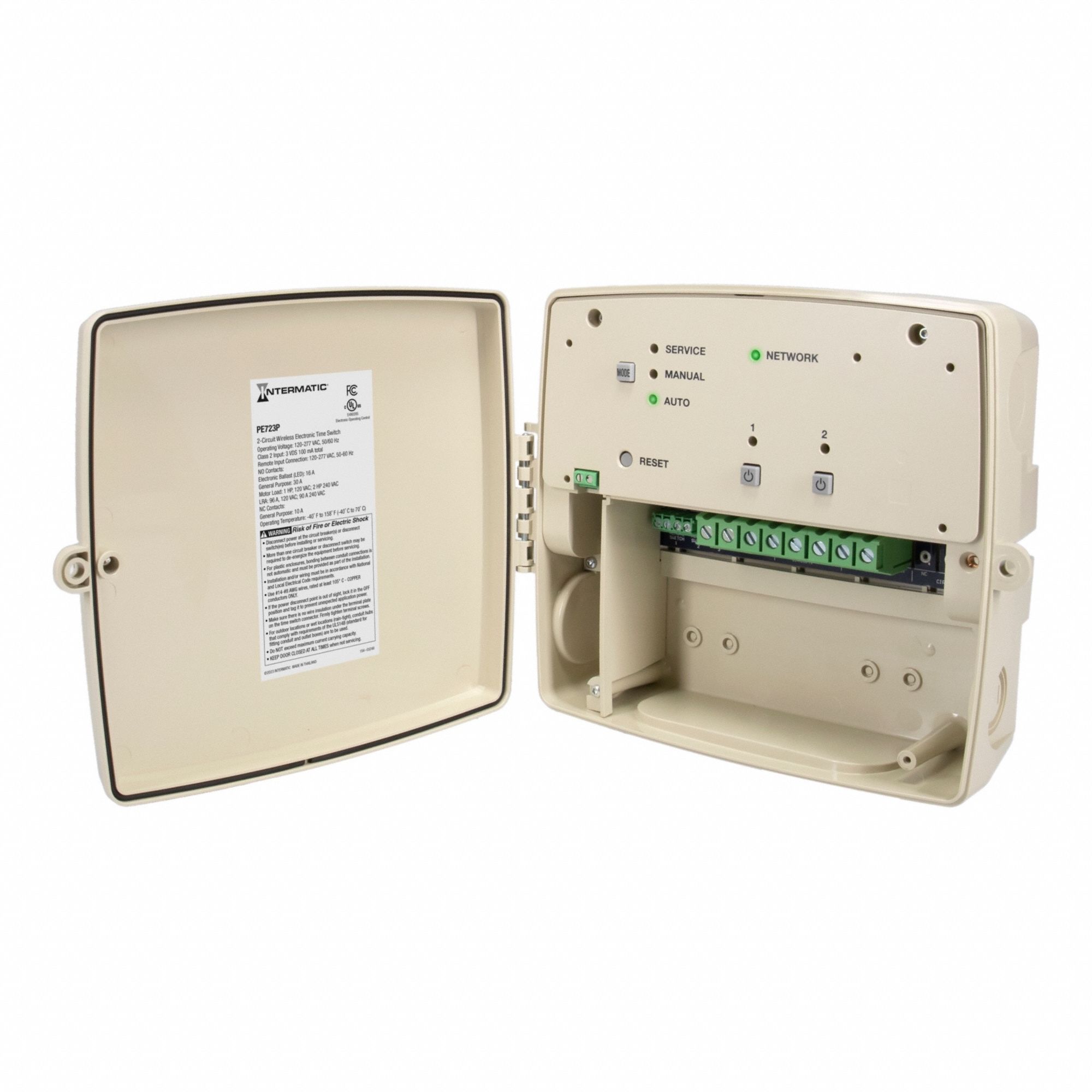 Wi-Fi Timer: Not Astronomic, 120-277V AC, SPDT or DPDT, Digital