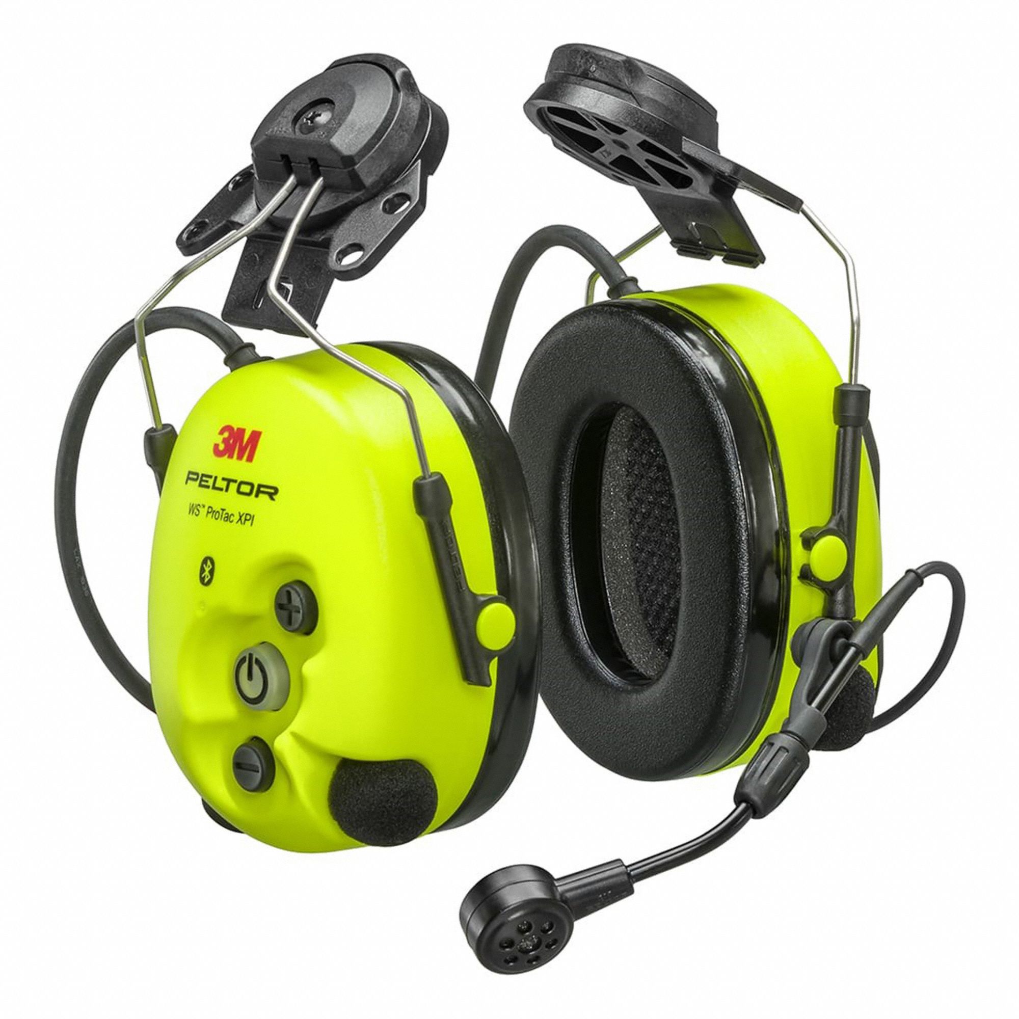 3M BLUETOOTH EARMUFFS, HARD HAT-MOUNT, YLW, 26DB, CSA, (2) AA, 45