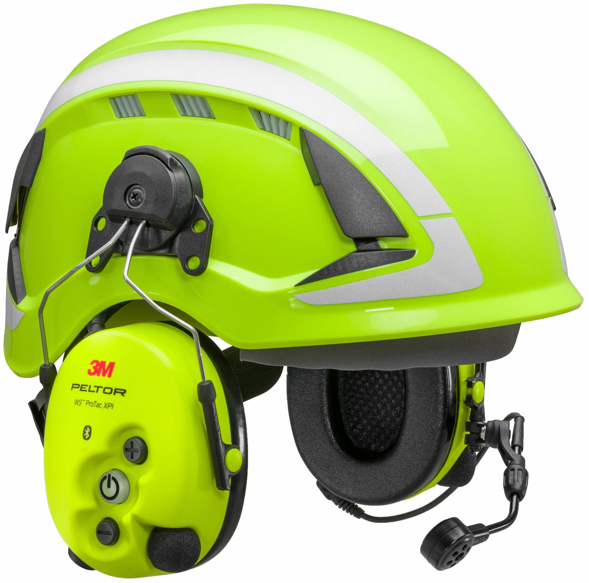 HEADSET, HELMET ATTACHED, TWO EAR, 26 DB NOISE CANCELLING, YELLOW