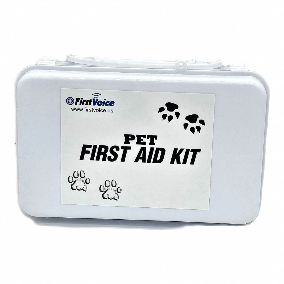 First Aid Kit w/House 65pcs 9x6 WHT