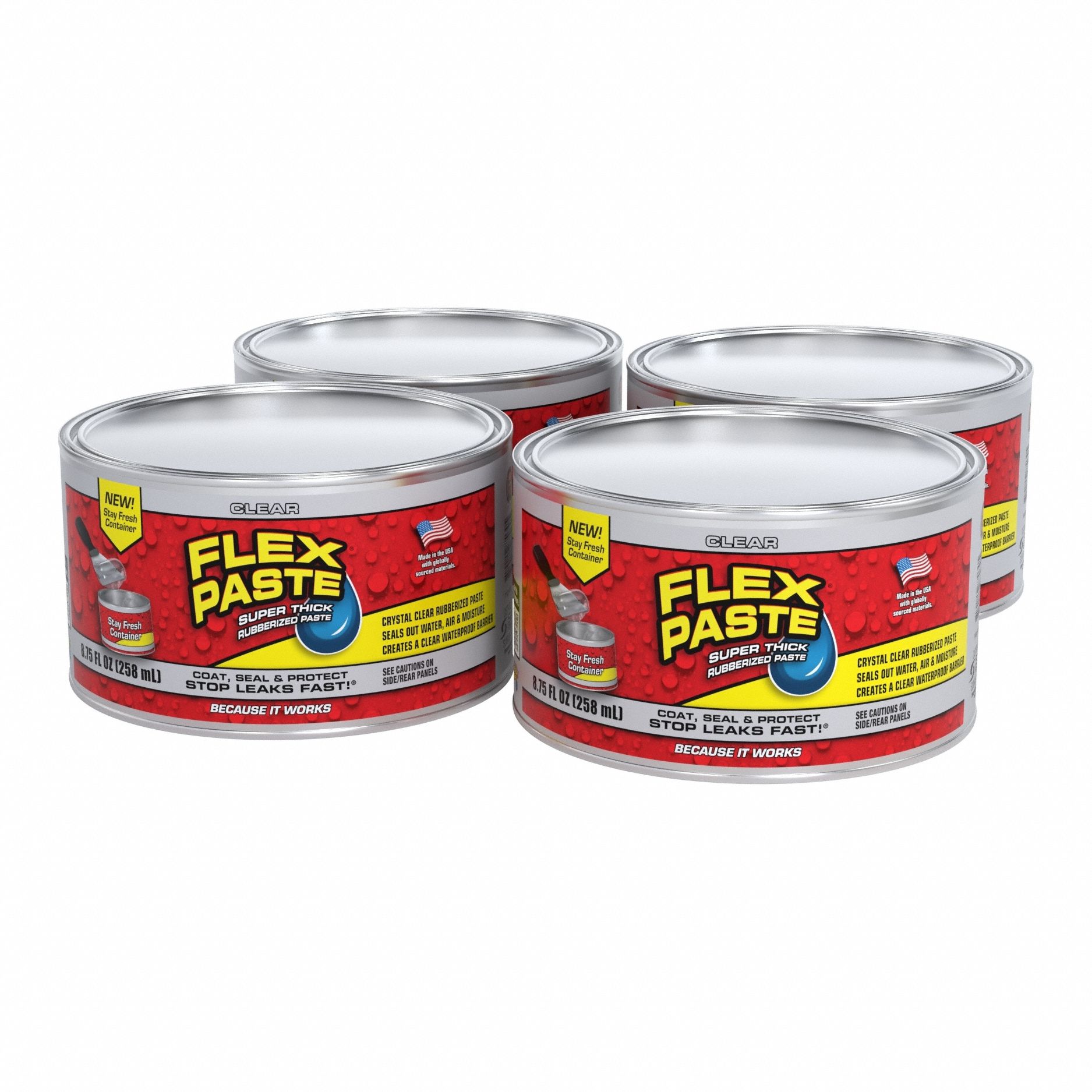 FLEX SEAL, Rubber, Clear, Multisurface Rubberized Coatings - 408CZ5 ...