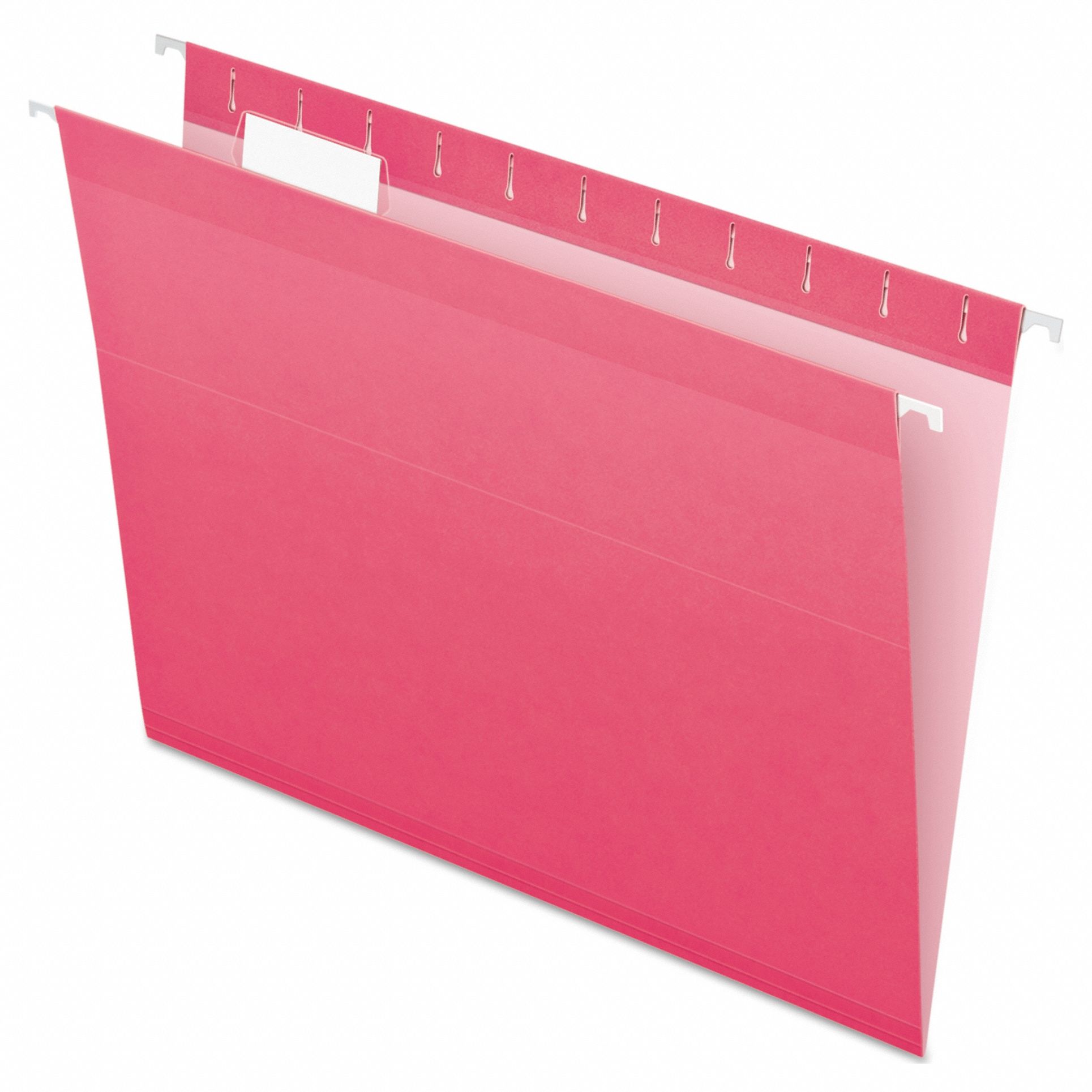 Hanging File Folders: 8 1/2 in Ht, 11 in Wd, 11 Pt. Stock, 3/4 in Expanded Dp, 25 PK