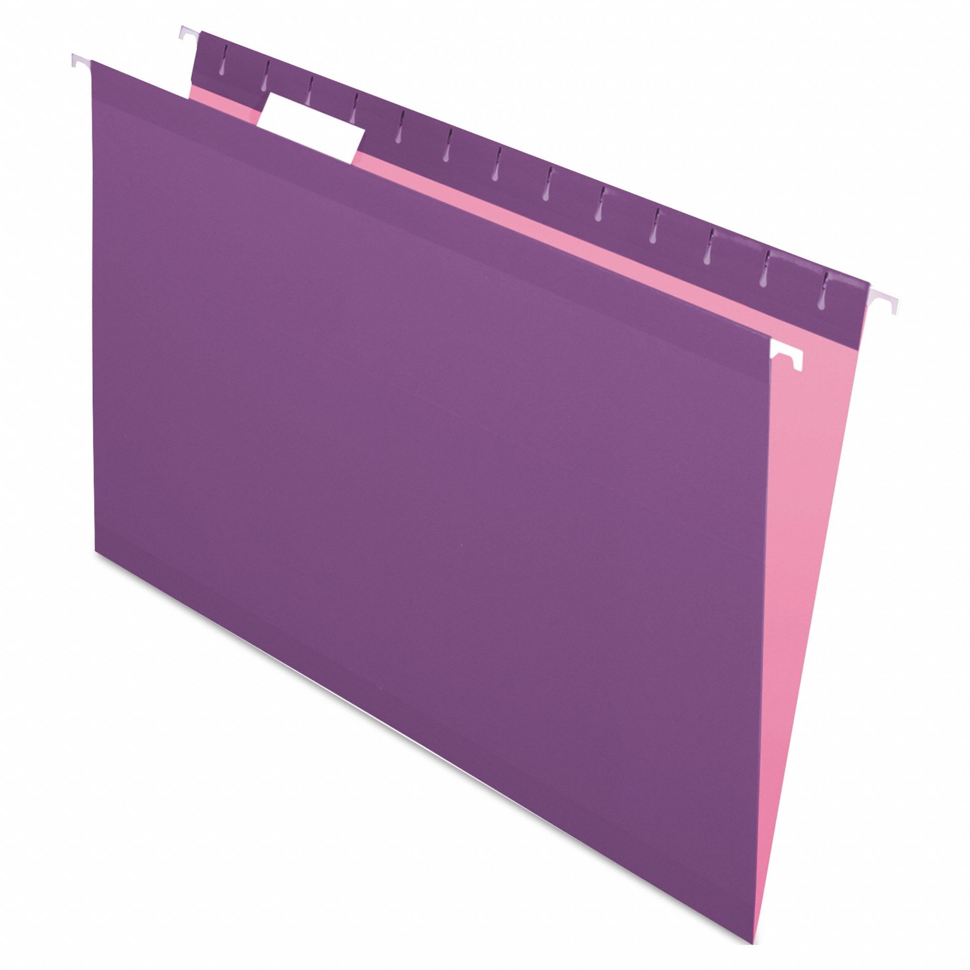 Hanging File Folders: 8 1/2 in Ht, 14 in Wd, 11 Pt. Stock, 3/4 in Expanded Dp, 25 PK