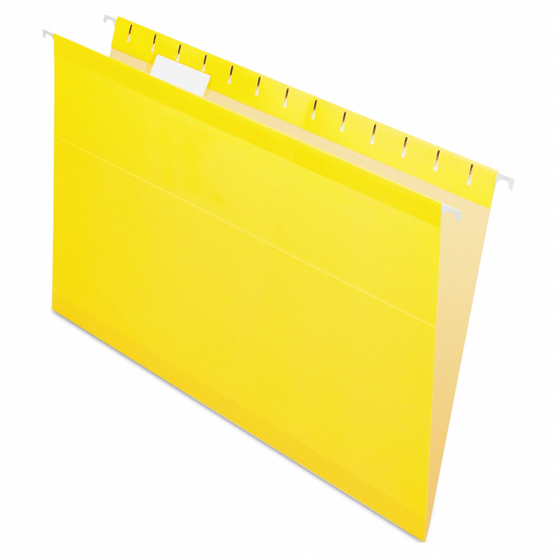 Hanging File Folders: 8 1/2 in Ht, 14 in Wd, 11 Pt. Stock, 3/4 in Expanded Dp, 25 PK