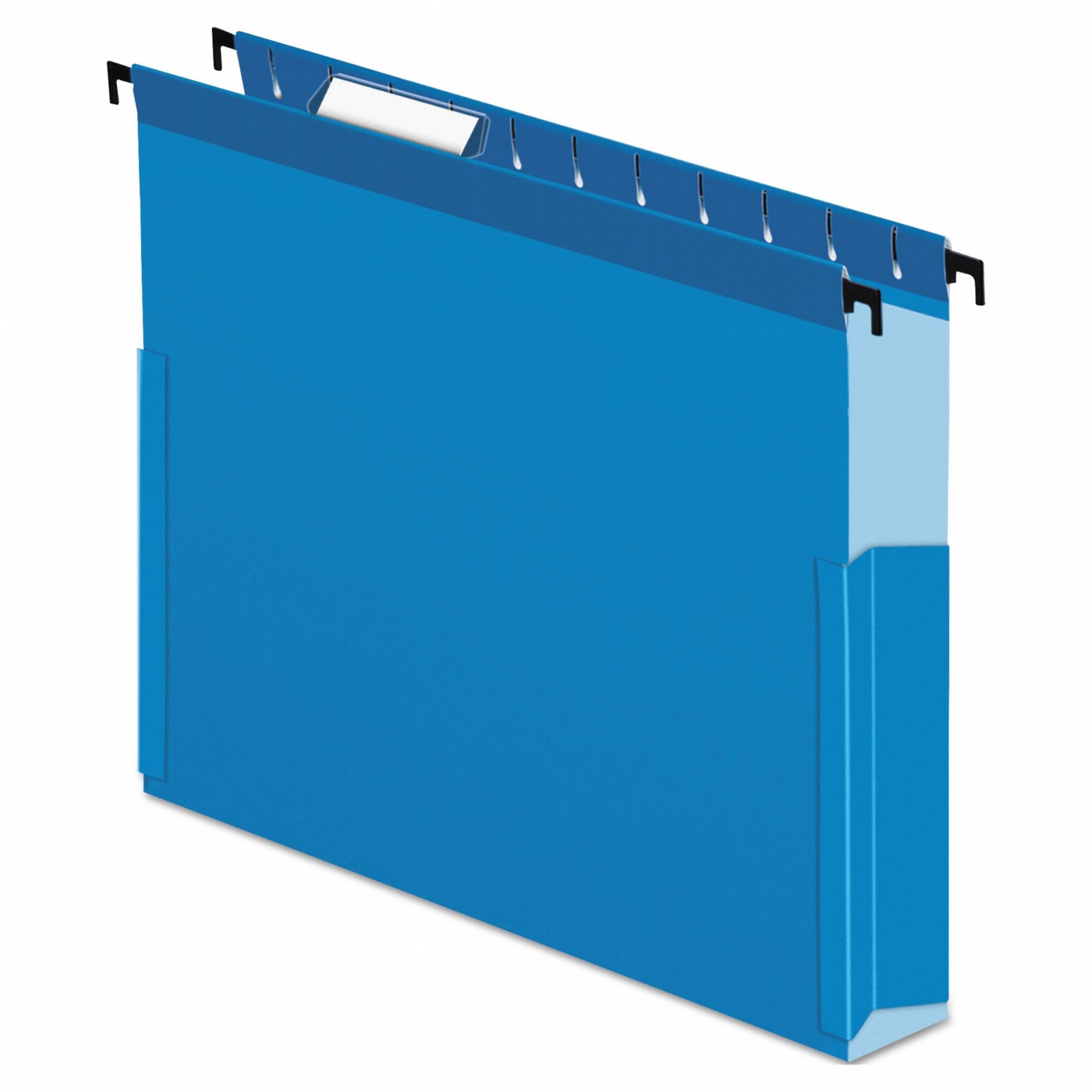 Hanging File Folders: 8 1/2 in Ht, 11 in Wd, Color Stock, 3 in Expanded Dp, 25 PK