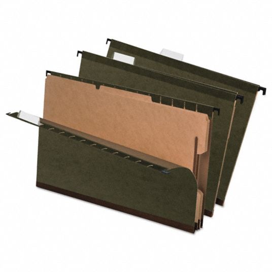 8 1/2 in Ht, 11 pt. Stock, Classification File Folders - 23K718 ...
