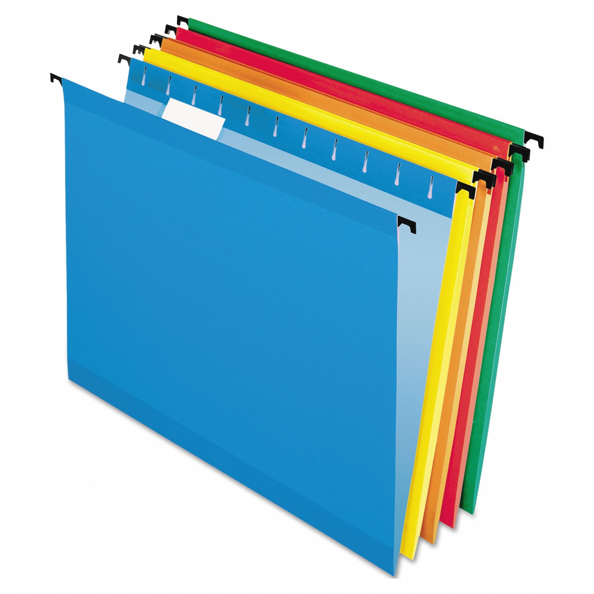 Hanging File Folders: 8 1/2 in Ht, 11 in Wd, 11 Pt. Stock, 3/4 in Expanded Dp, 20 PK
