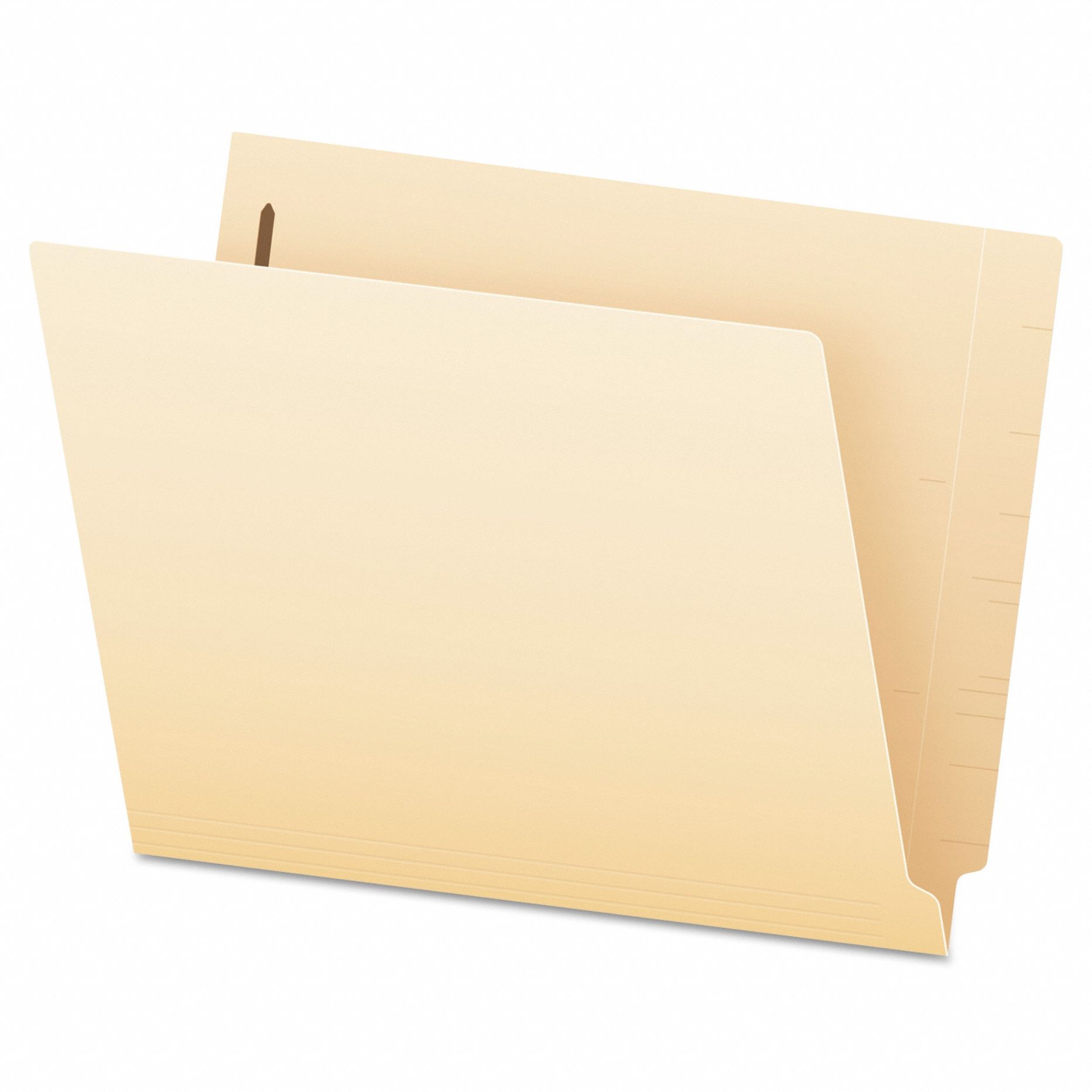 File Folders: 8 1/2 in Ht, 11 in Wd, Manila, 11 pt. Manila, Side Tab Location, 50 PK