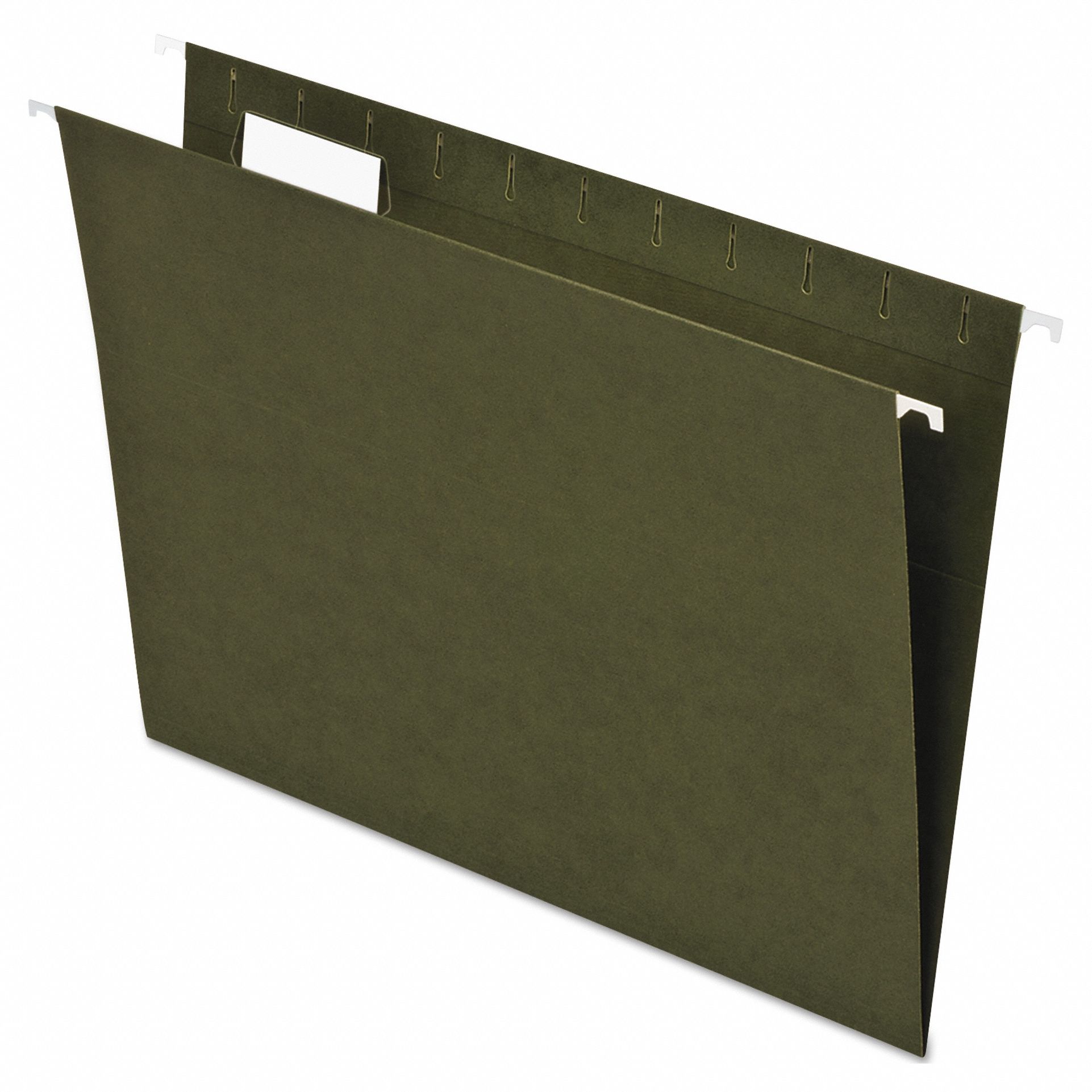 Hanging File Folders: 8 1/2 in Ht, 11 in Wd, 11 Pt. Stock, 1/2 in Expanded Dp, 25 PK