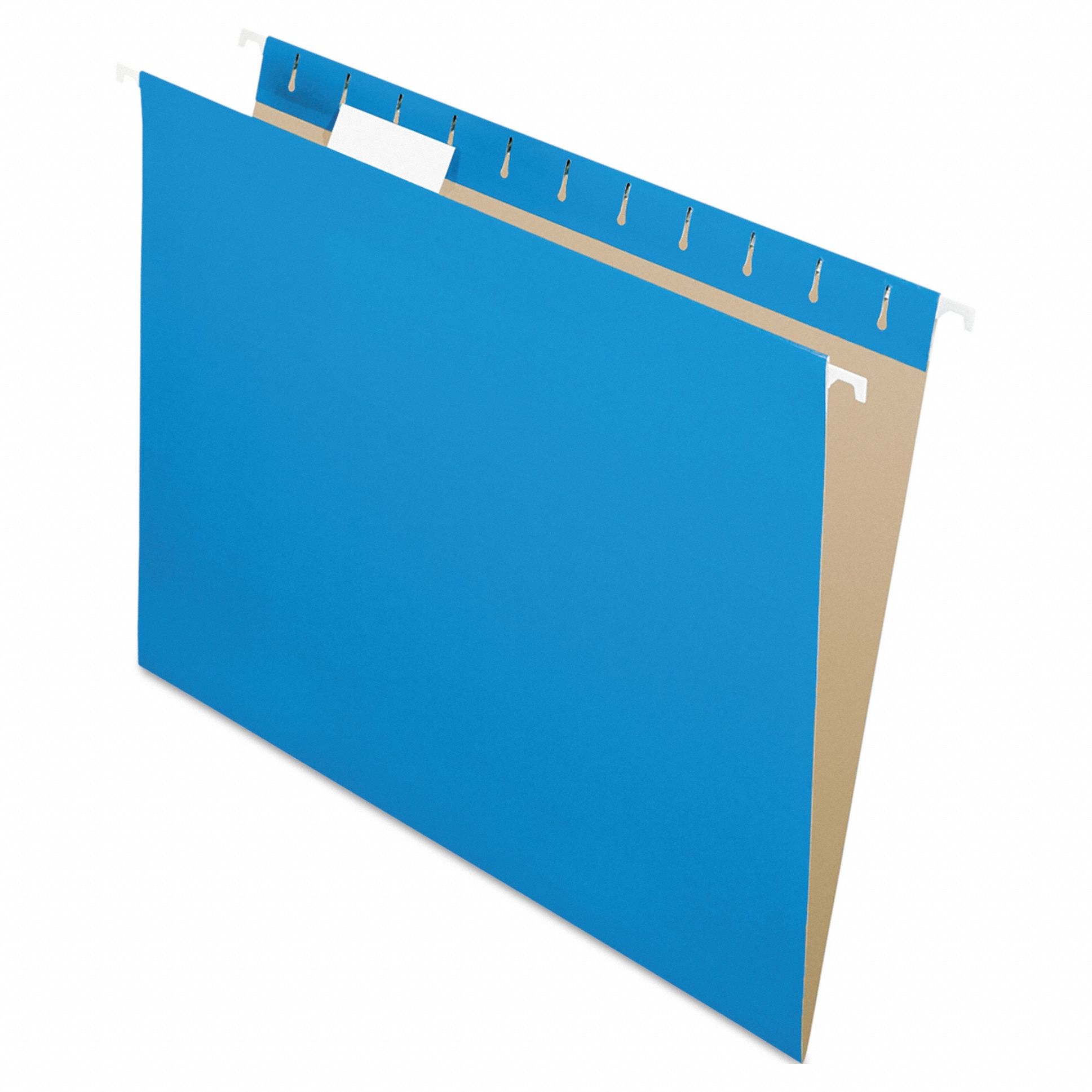 Hanging File Folders: 8 1/2 in Ht, 11 in Wd, 11 Pt. Stock, 3/4 in Expanded Dp, 25 PK