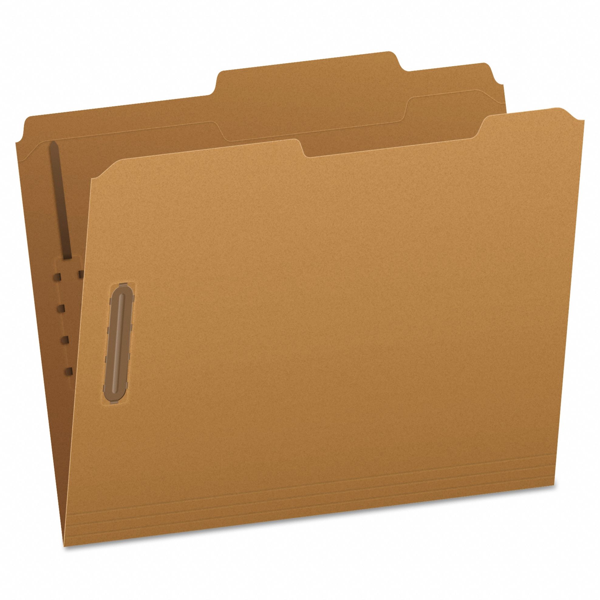 File Folders: 8 1/2 in Ht, 11 in Wd, Brown, 11 pt. Kraft, Top Tab Location, 50 PK