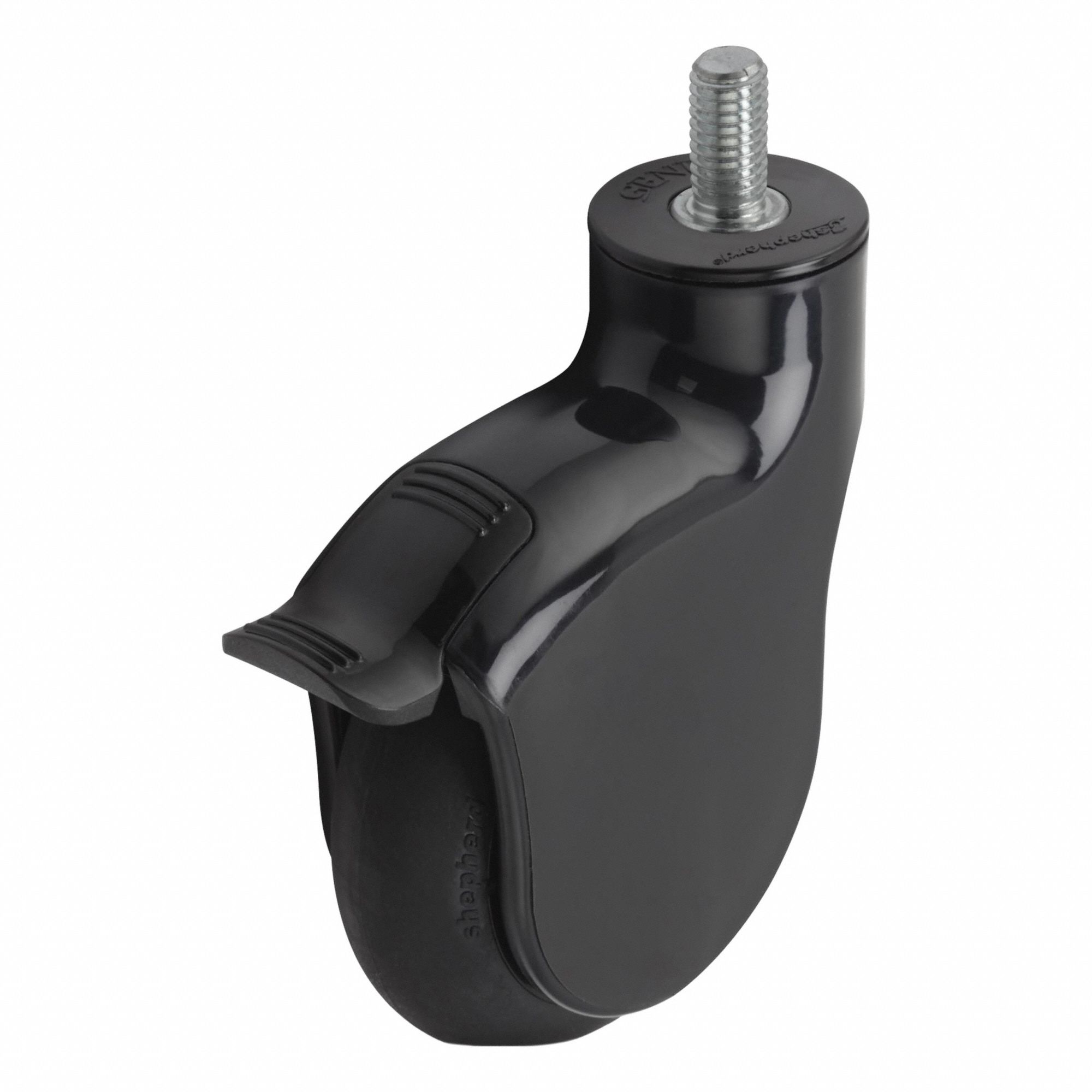 Plate Casters: Swivel, 4 in Wheel Dia., Inch, 1 1/4 in Wheel Wd, 5 3/8 in Mounting Ht