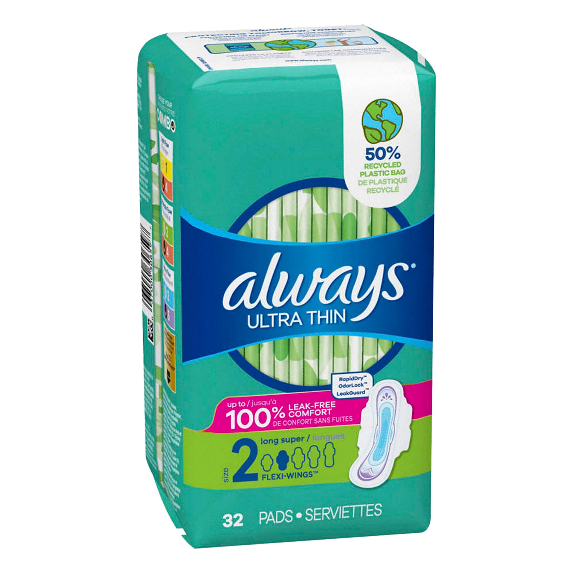 SANITARY NAPKIN,12-13/32 IN L,CA3