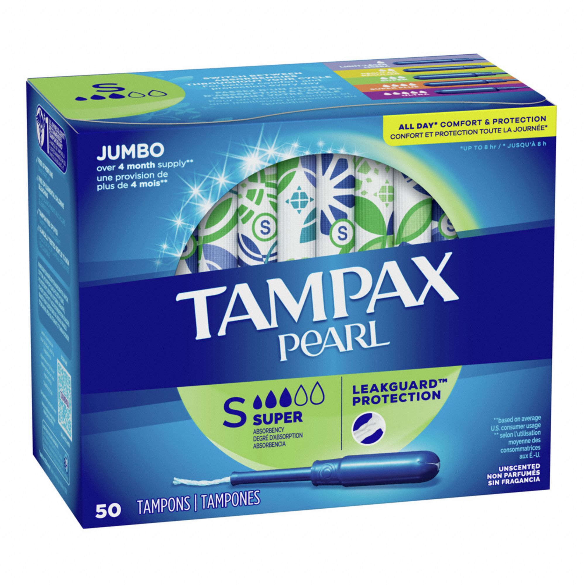 TAMPON,12-15/64 IN L,11-13/16 IN W,CA6