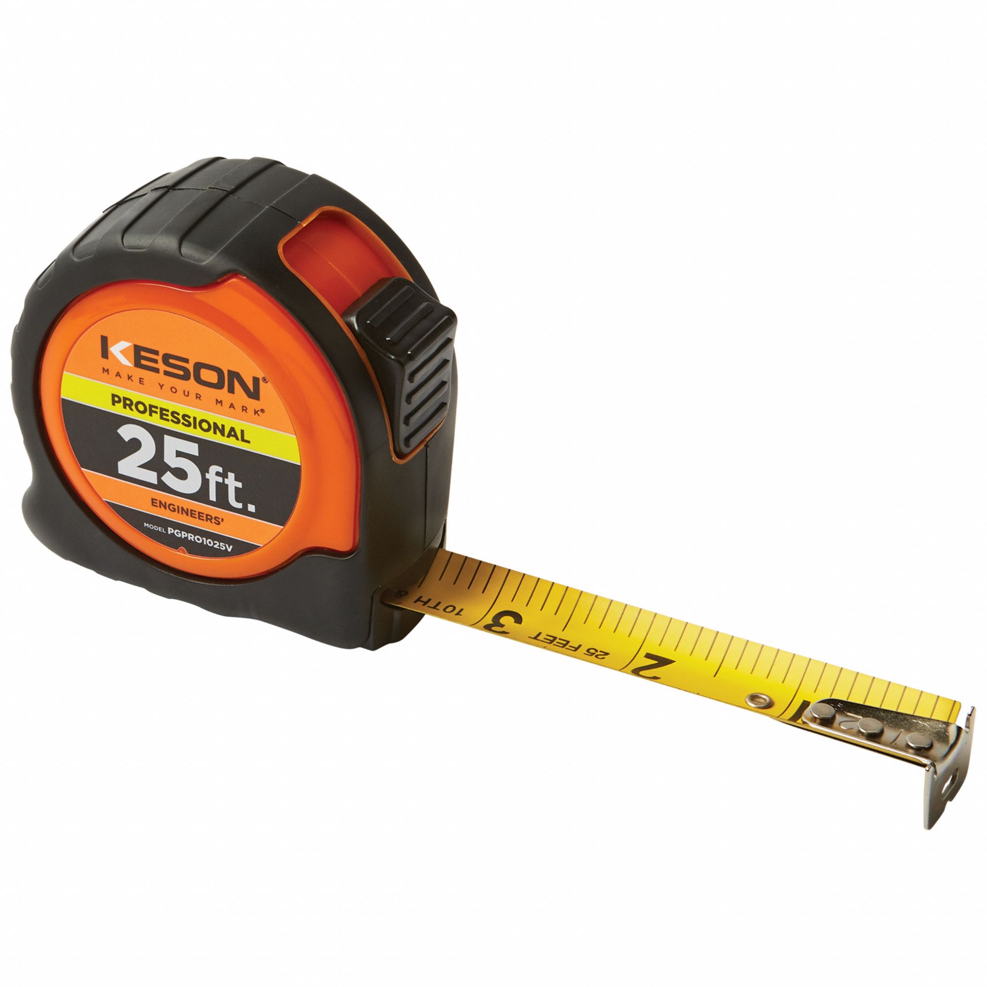 TAPE MEASURE,25 FT L,1 IN W,STEEL