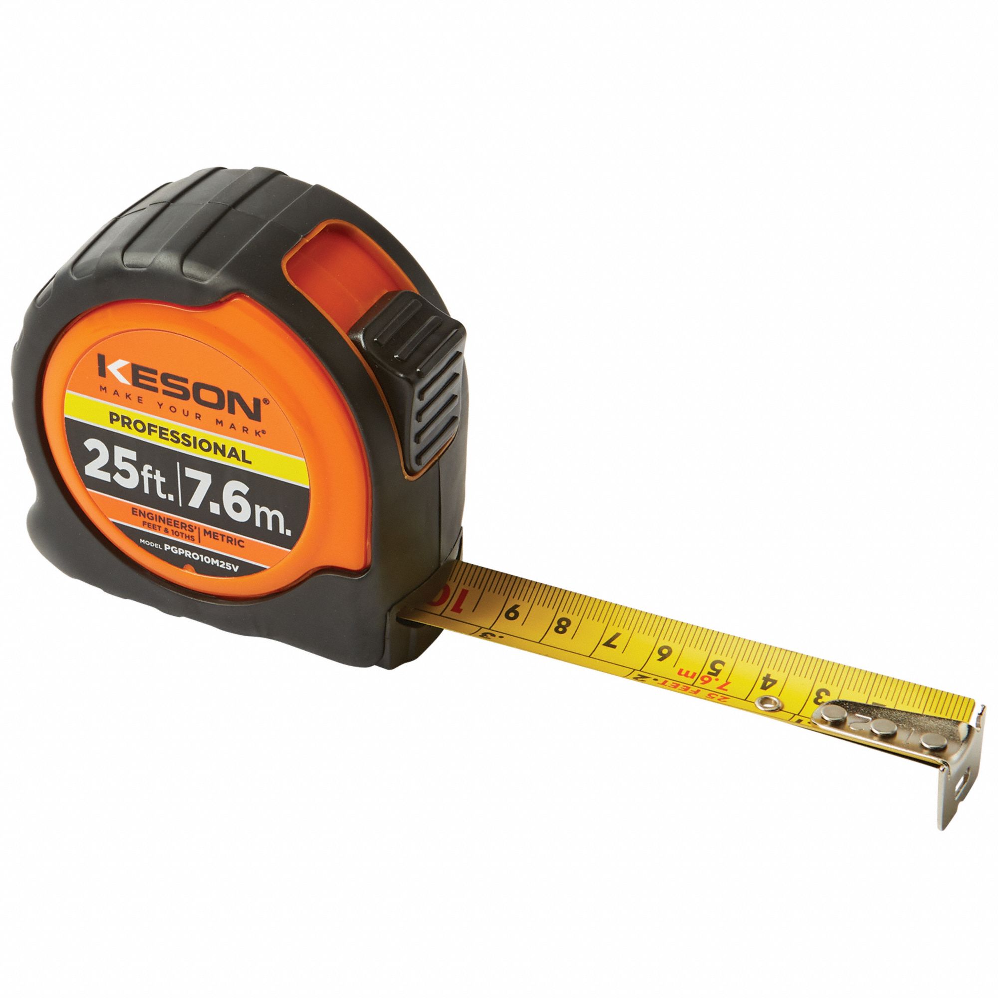 TAPE MEASURE,25 FT L,1 IN W,STEEL