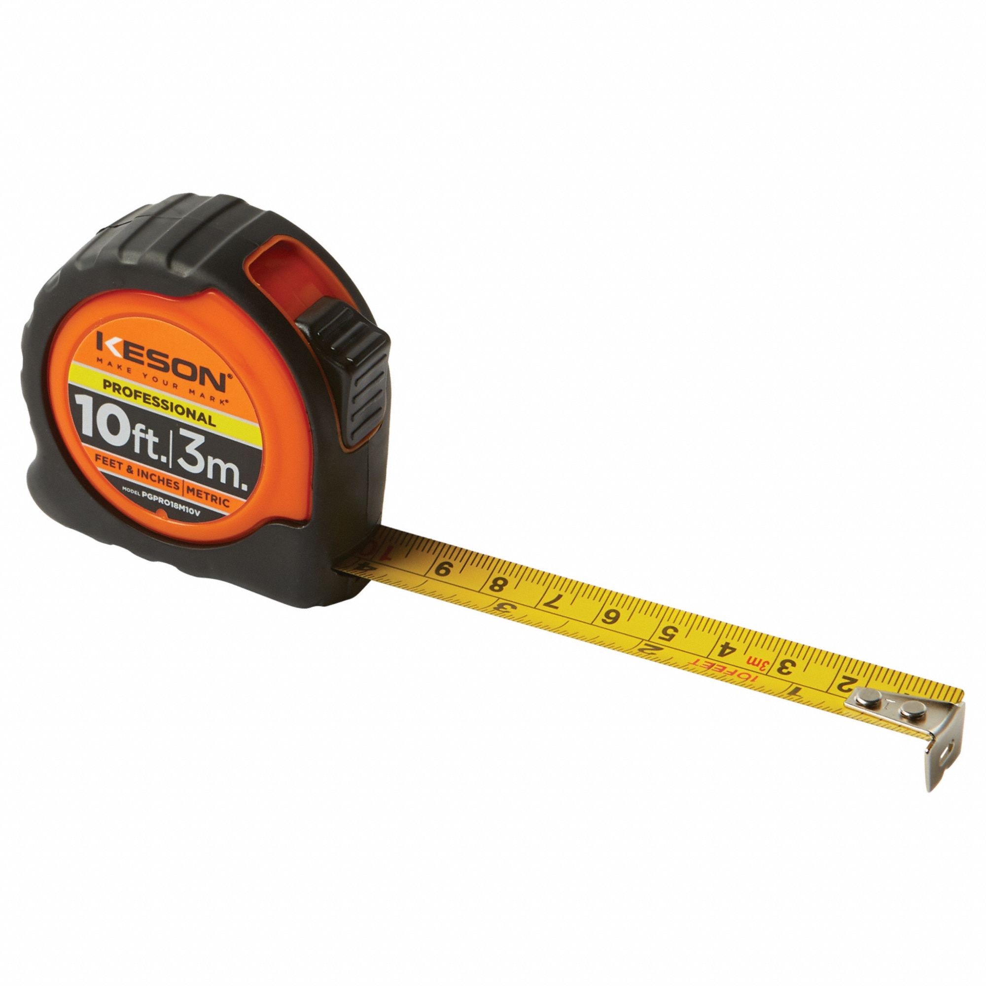 RUBAN A MESURER,10PI LO,5/8PO LA,ACIER