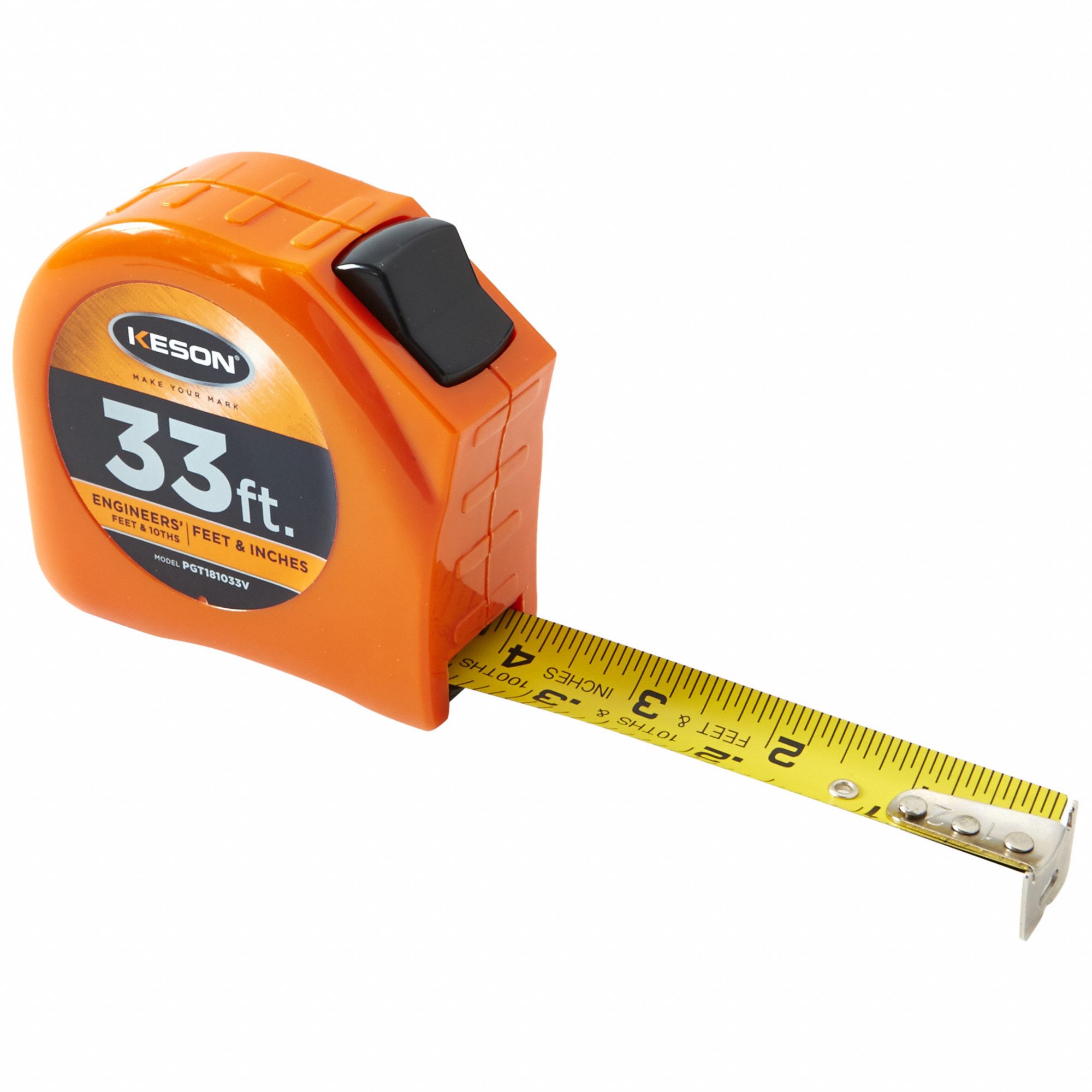 33 ft. Tape Measure, 1 Blade, Orange Keson PGT181033V