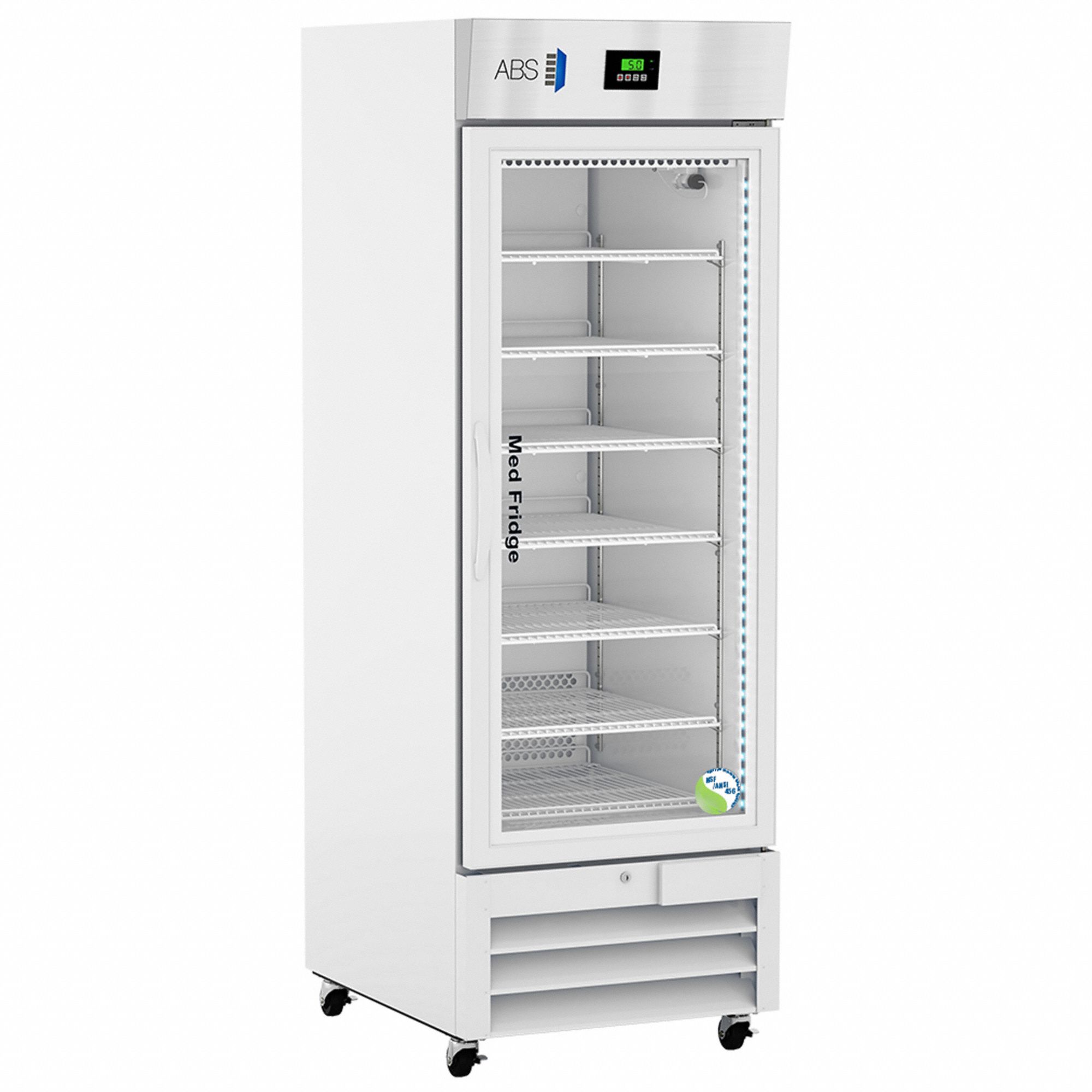 Refrigerator: 23 cu ft, Upright, 1°C to 10°C, 34 7/8 in Overall Dp, 1 Doors