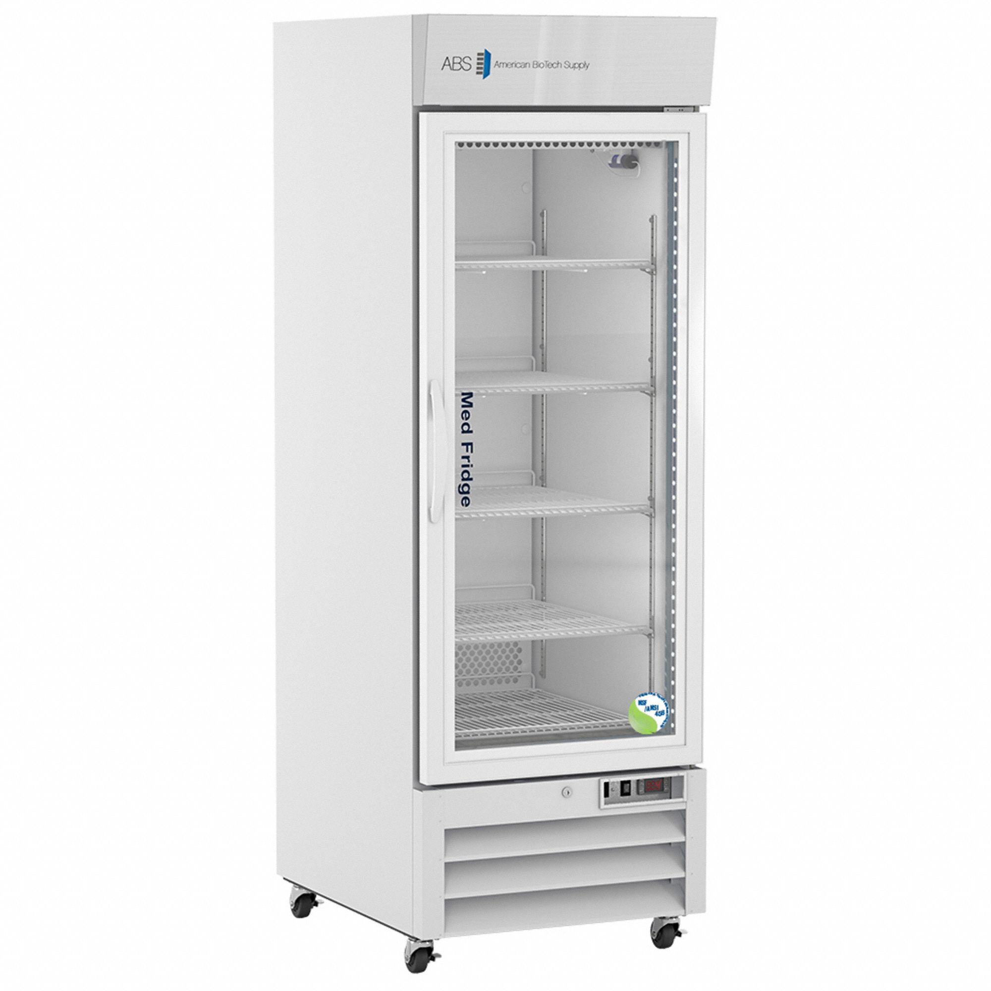 Refrigerator: 23 cu ft, Upright, 1°C to 10°C, 34 7/8 in Overall Dp, 1 Doors