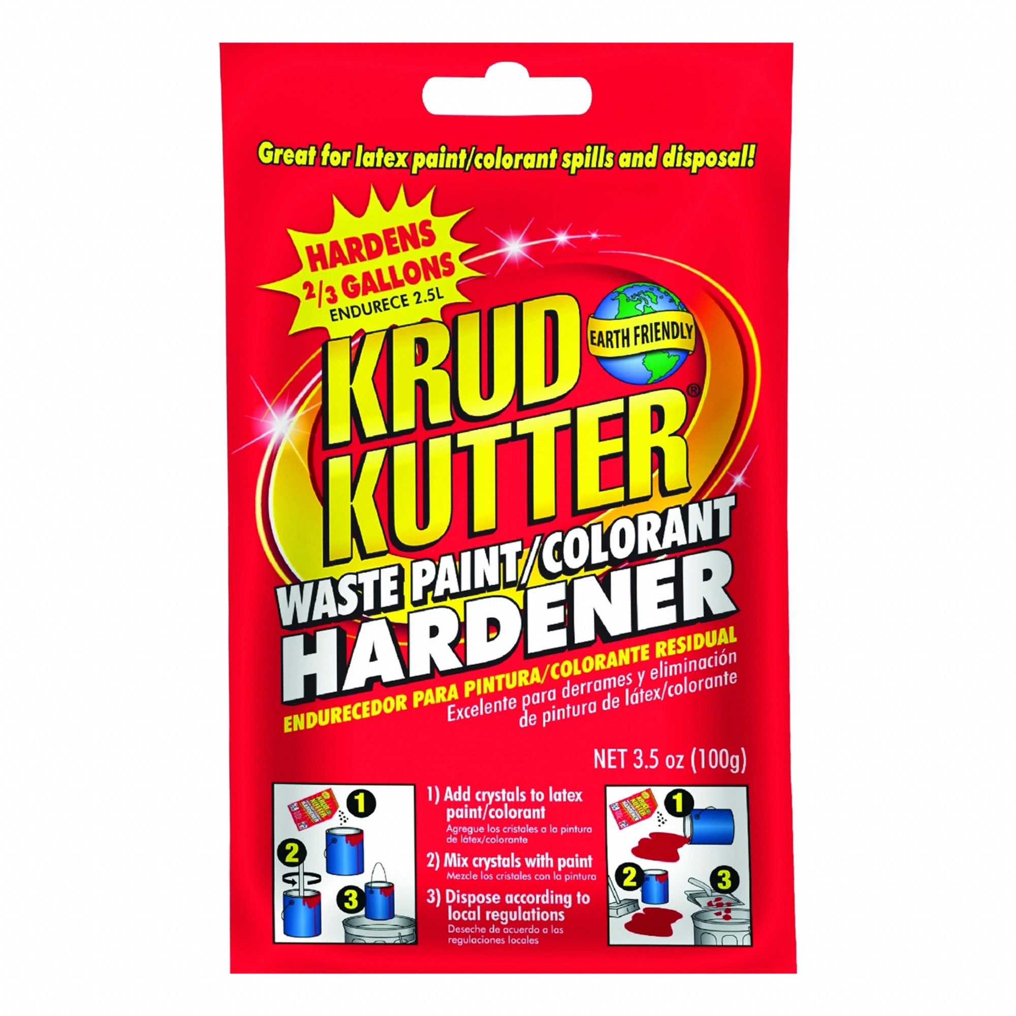 Paint Hardener: Polyacrylate, Clear, 3.5 oz Container Size