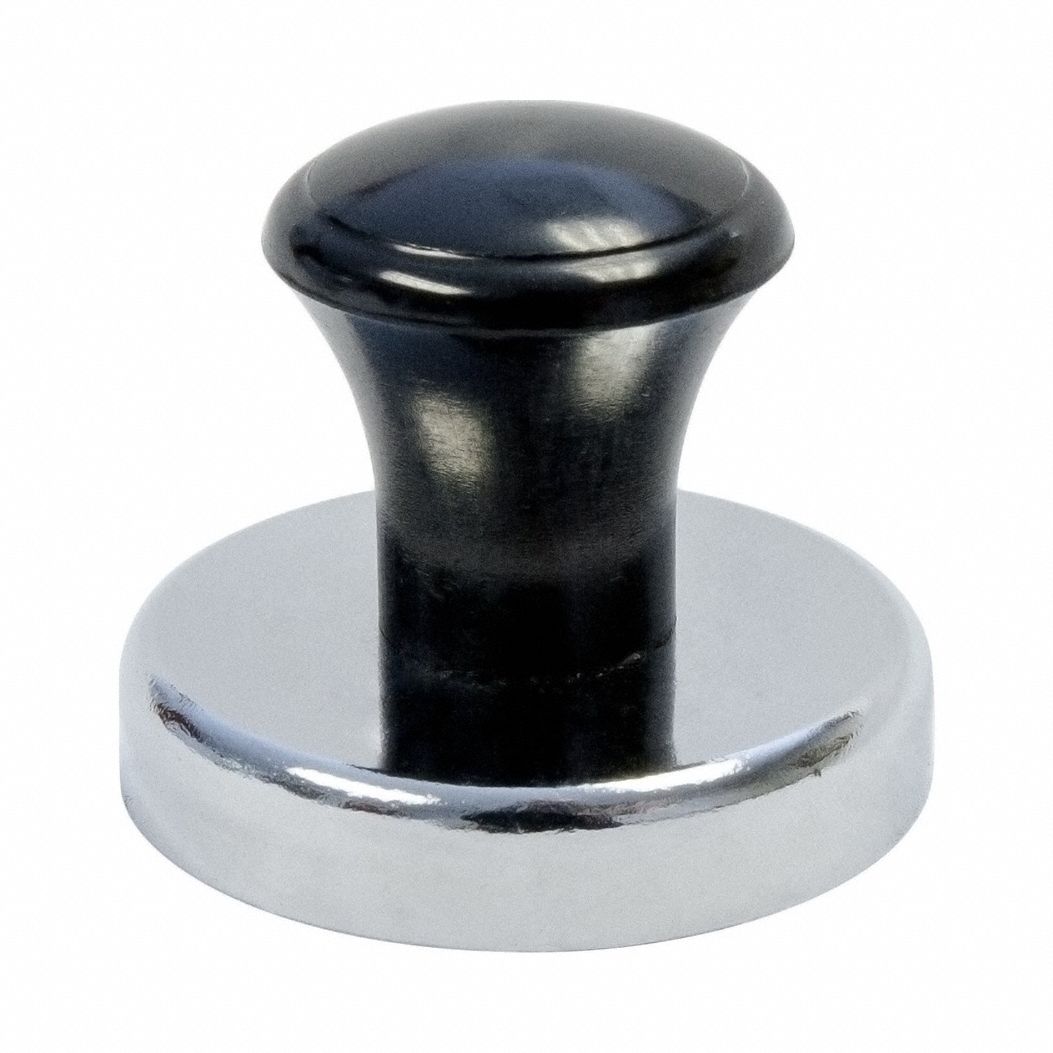 Ceramic Magnets: Encased with Handle, 0.28 in Thick, 1 13/32 in Outside Dia