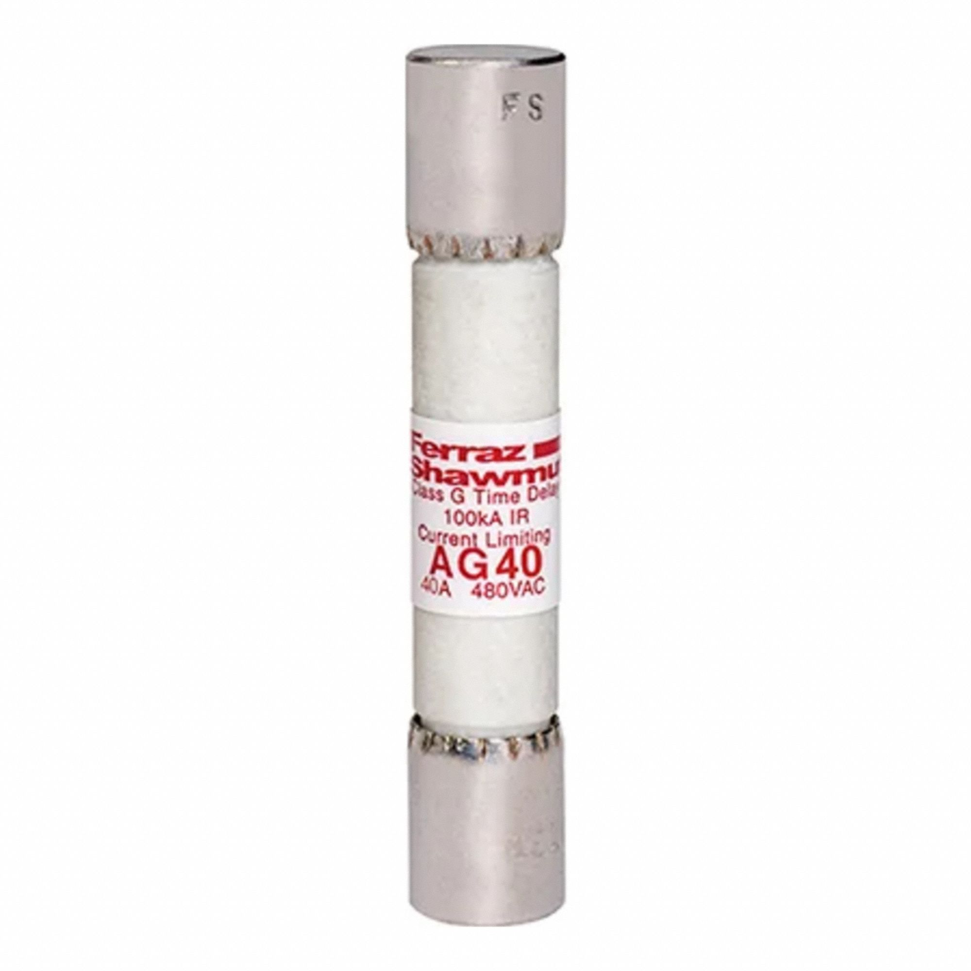 Fuse: Class G, AG Series, Time-Delay, 40 A, 480 V AC, Non-Indicating
