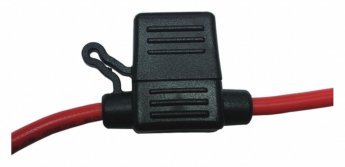 FUSE HOLDER, 30 A, 12 AWG, RUBBER, 2 POLES