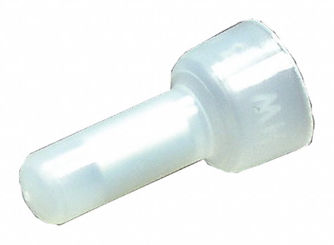 CLOSED-END WIRE CRIMP CONNECTOR, 300 VOLT, CLEAR, 18 - 22 AWG, NYLON INSULATED