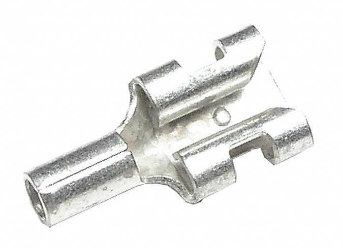 FEMALE Q/DC, 22-18 AWG, 600 V, BARE, 0.250 IN, TIN PLATED COPPER, PK 100