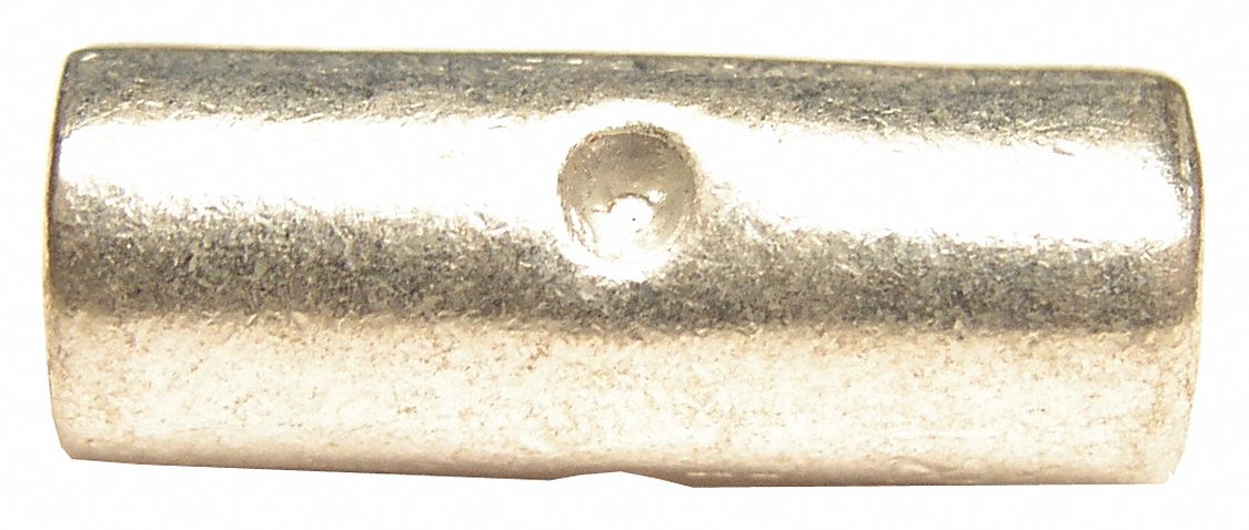 BUTT CONNECTOR,CRIMP,COPPER,BARE