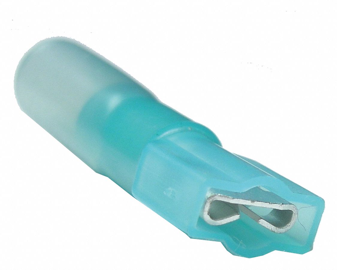GAINE THERMORETRACTABLE FEMELLE Q/C,16-14 AWG,600V,0,250 PO,4,409 PO LONG,CUIVRE,PQ