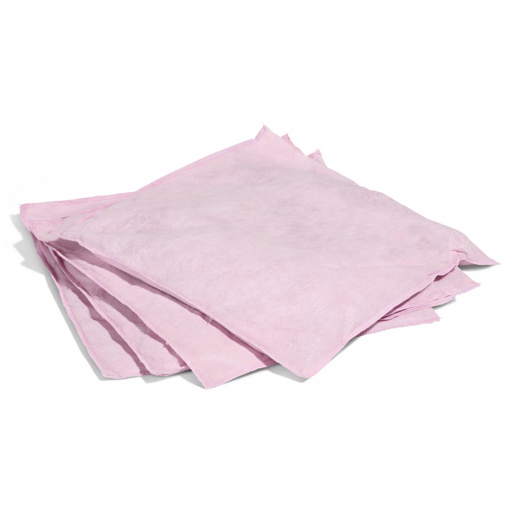 Sorbent Pillow: 12 in x 12 in, Alizarin/Polymer/Polypropylene/Sodium Carbonate, Box, Mauve, 4 PK