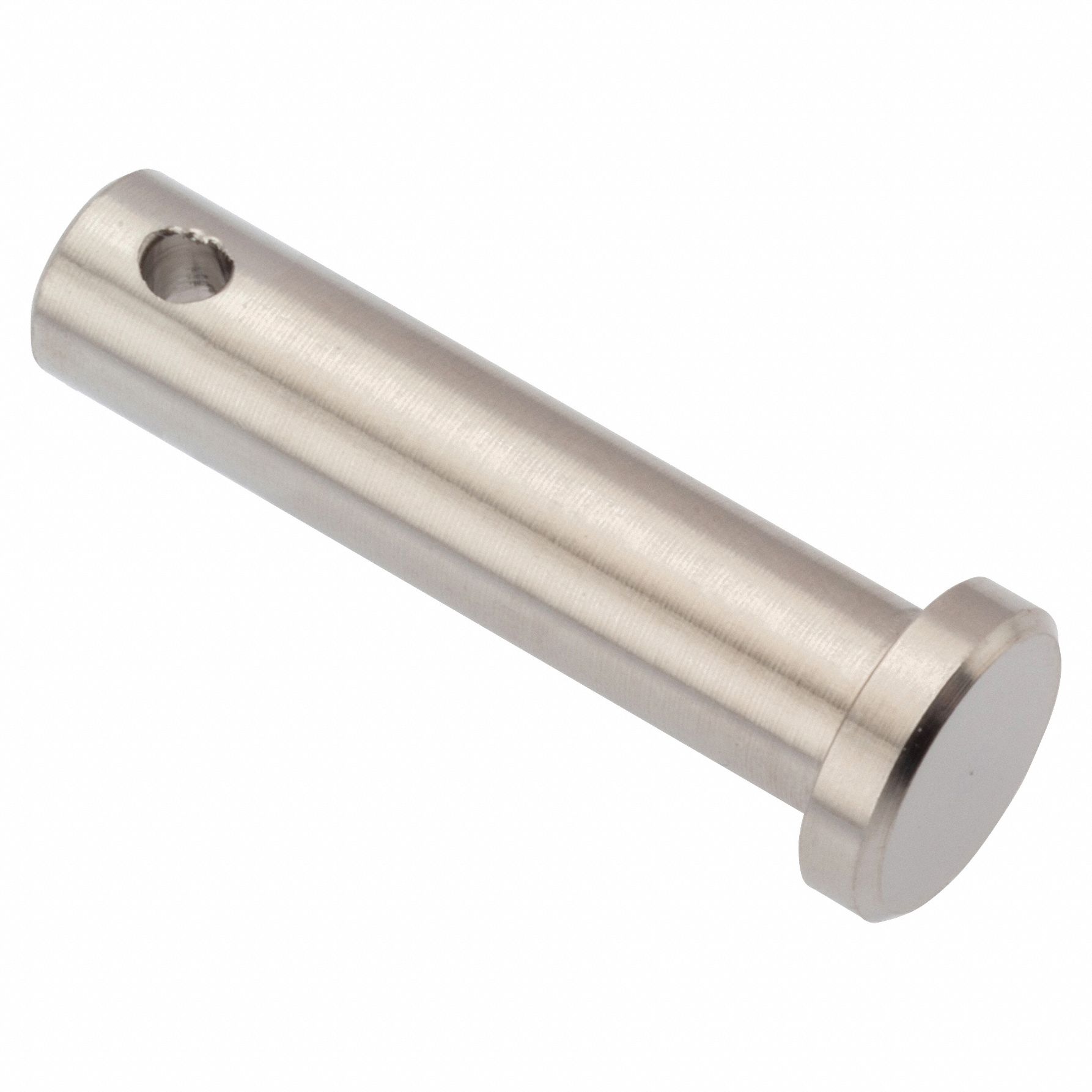Clevis Pin: Inch, 1/4 in Pin Dia, 3/4 in Shank Lg, Precision Clevis Pin, Stainless Steel, 18-8