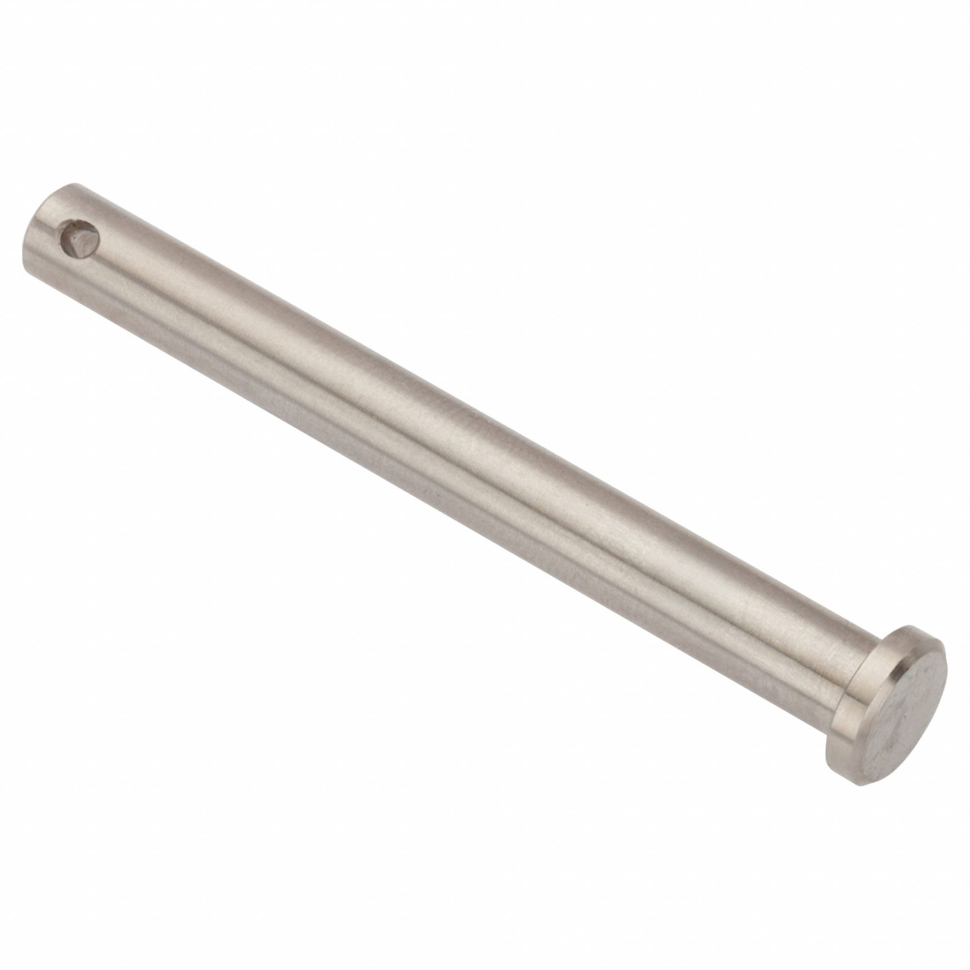 Clevis Pin: Inch, 1/4 in Pin Dia, 2 3/8 in Shank Lg, Precision Clevis Pin, Stainless Steel, 18-8