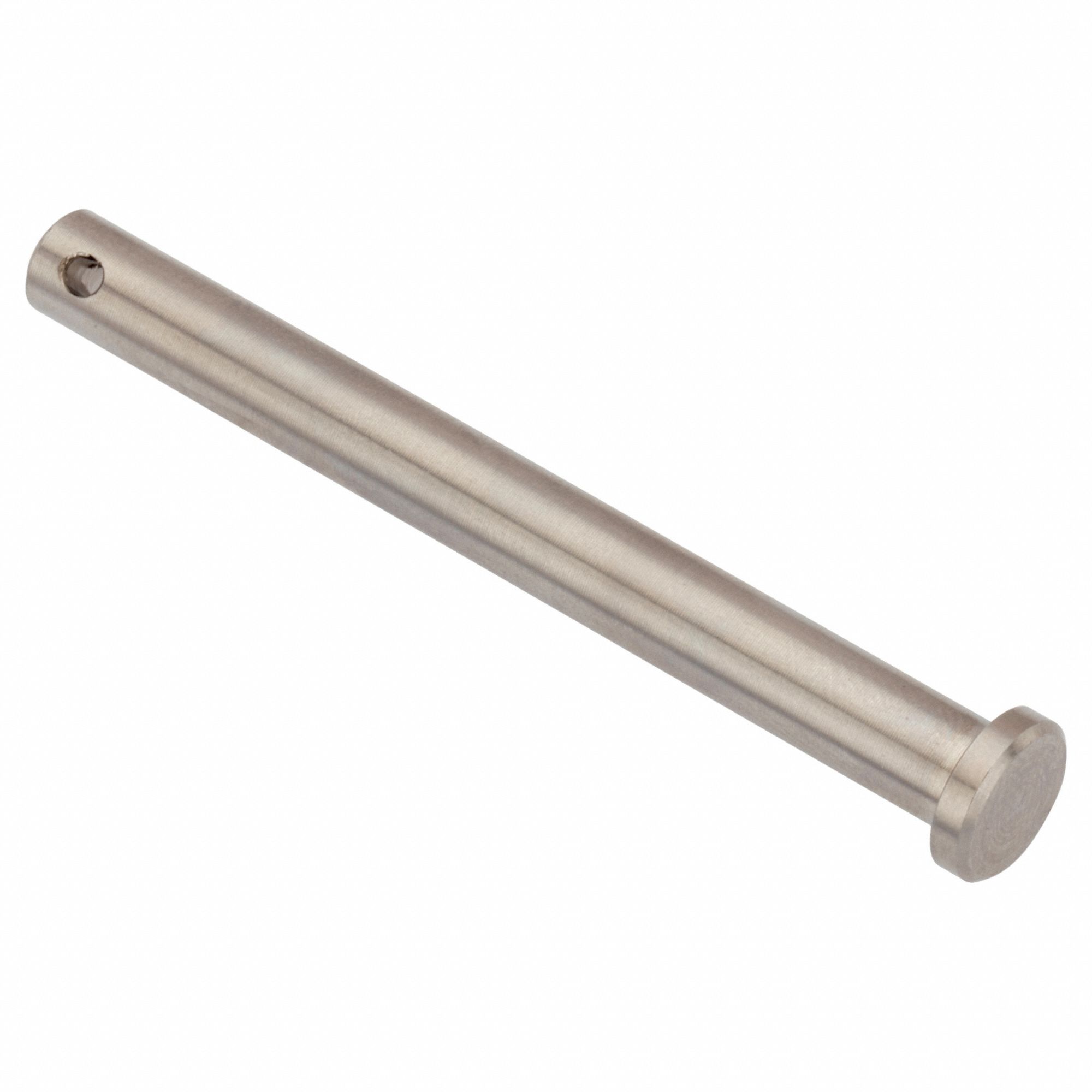 Clevis Pin: Inch, 1/4 in Pin Dia, 2 1/2 in Shank Lg, Precision Clevis Pin, Stainless Steel, 18-8