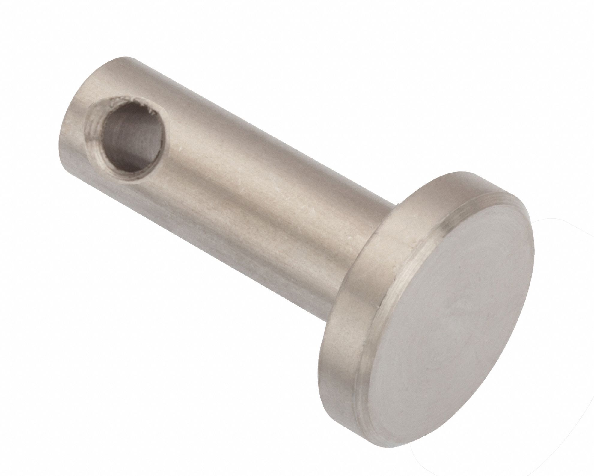 Clevis Pin: Inch, 1/8 in Pin Dia, 1/2 in Shank Lg, Precision Clevis Pin, Stainless Steel, 18-8