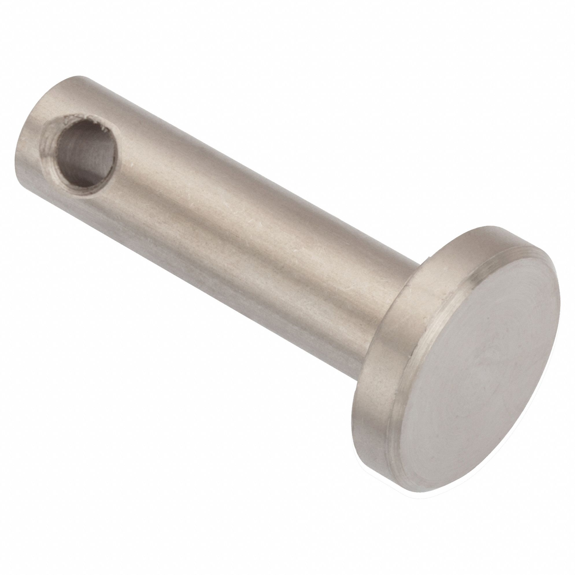 Clevis Pin: Inch, 1/8 in Pin Dia, 3/4 in Shank Lg, Precision Clevis Pin, Stainless Steel, 18-8