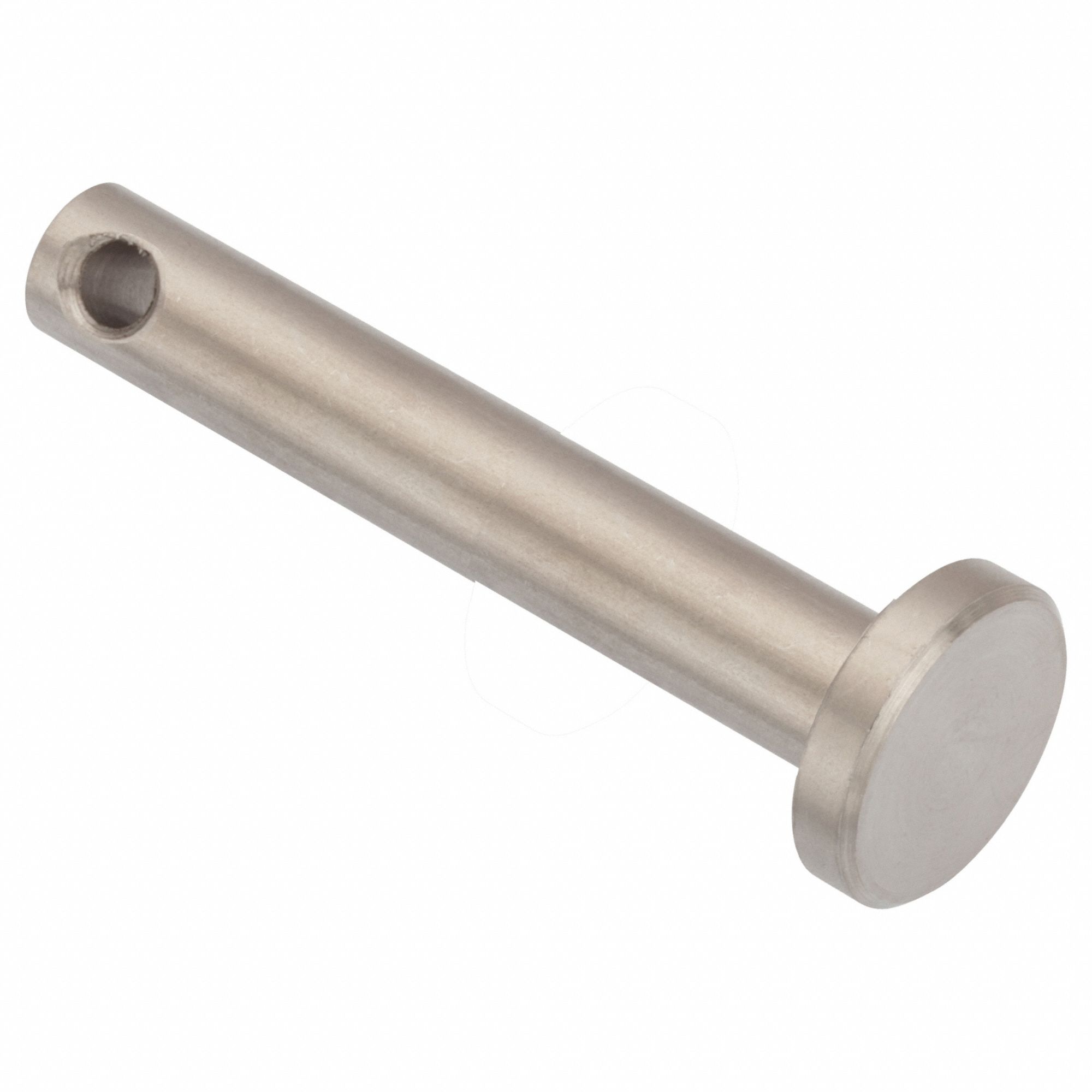 Clevis Pin: Inch, 1/8 in Pin Dia, 1 in Shank Lg, Precision Clevis Pin, Stainless Steel, 18-8, Plain