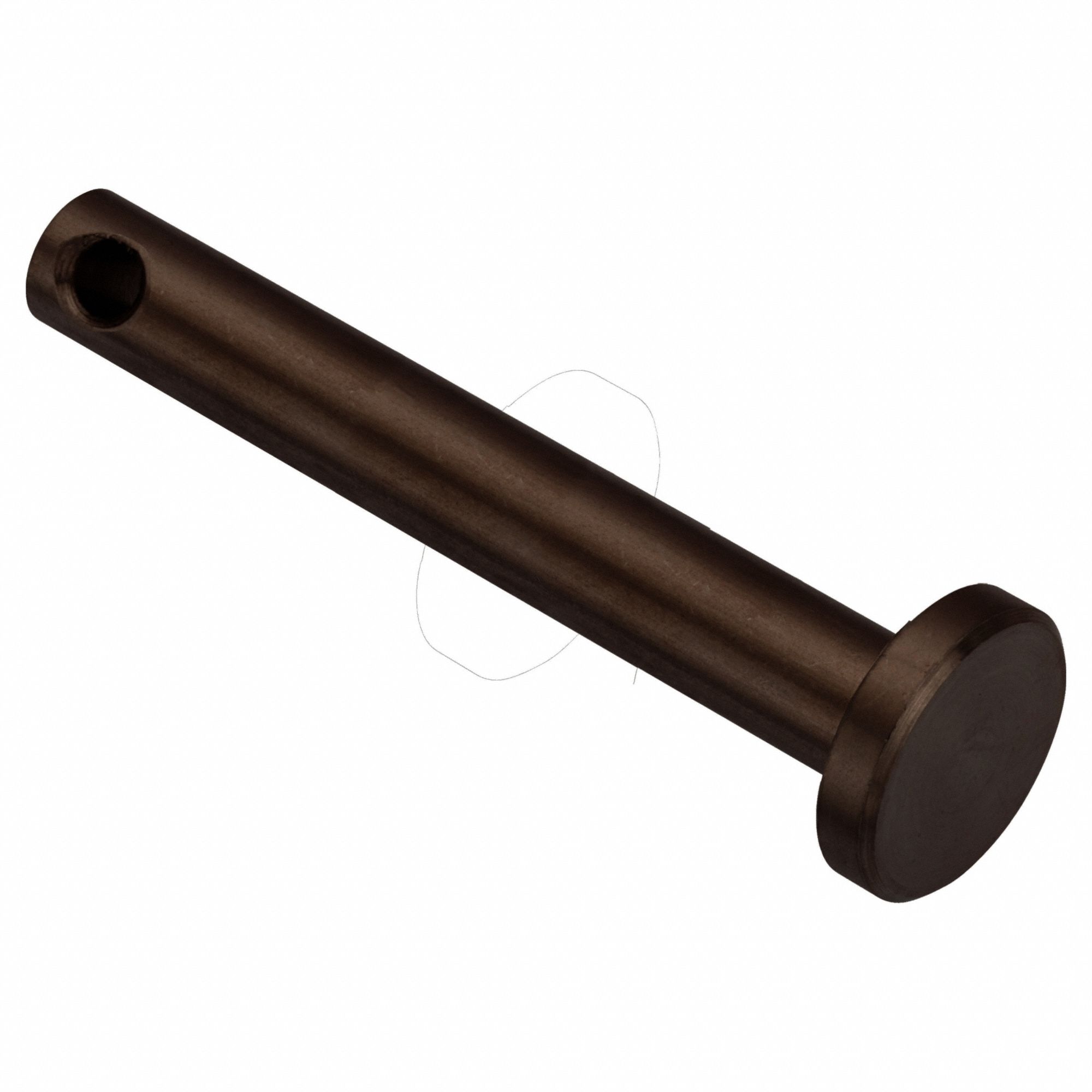 Clevis Pin: Inch, 1/8 in Pin Dia, 1 1/8 in Shank Lg, Precision Clevis Pin, Stainless Steel, 18-8