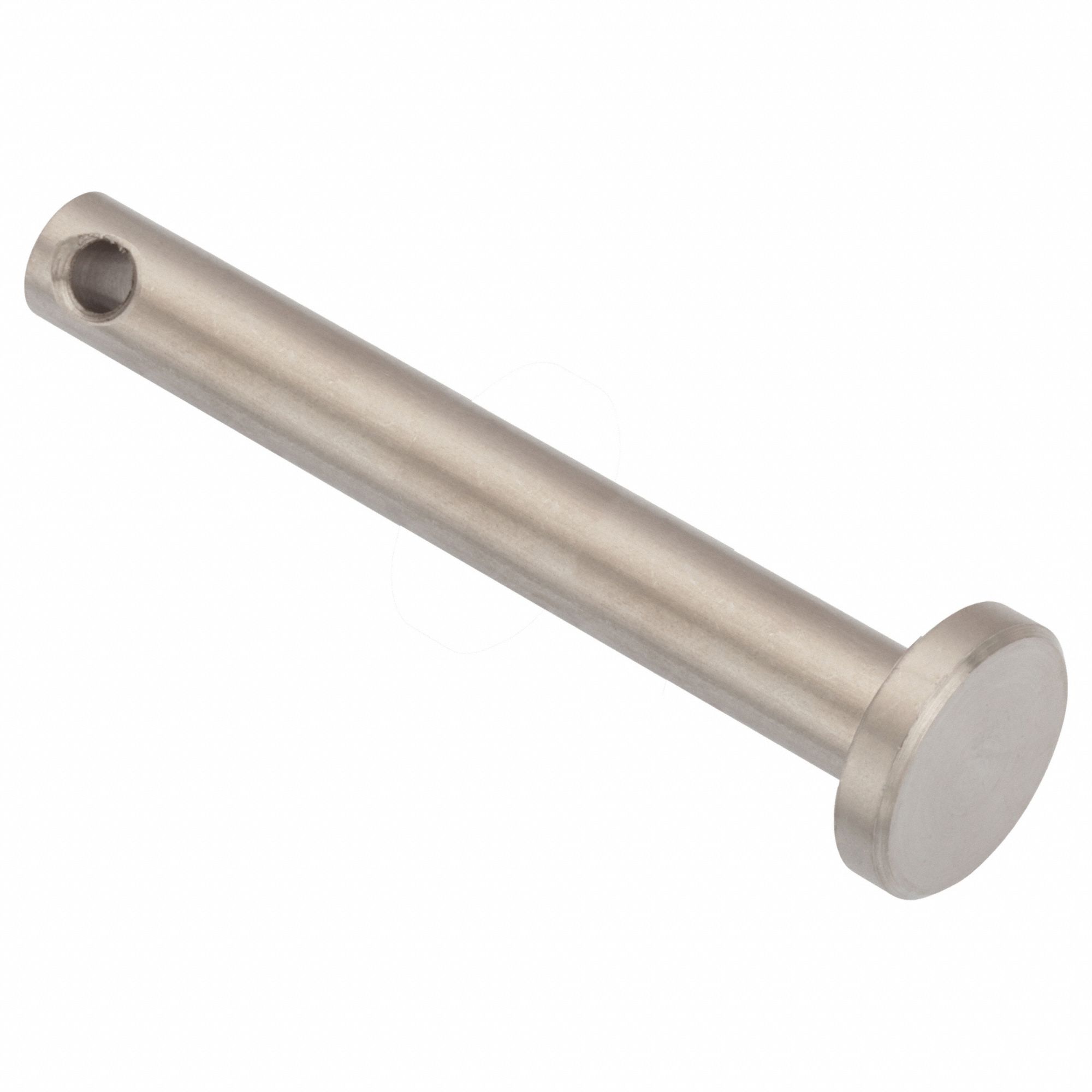 Clevis Pin: Inch, 1/8 in Pin Dia, 1 1/4 in Shank Lg, Precision Clevis Pin, Stainless Steel, 18-8